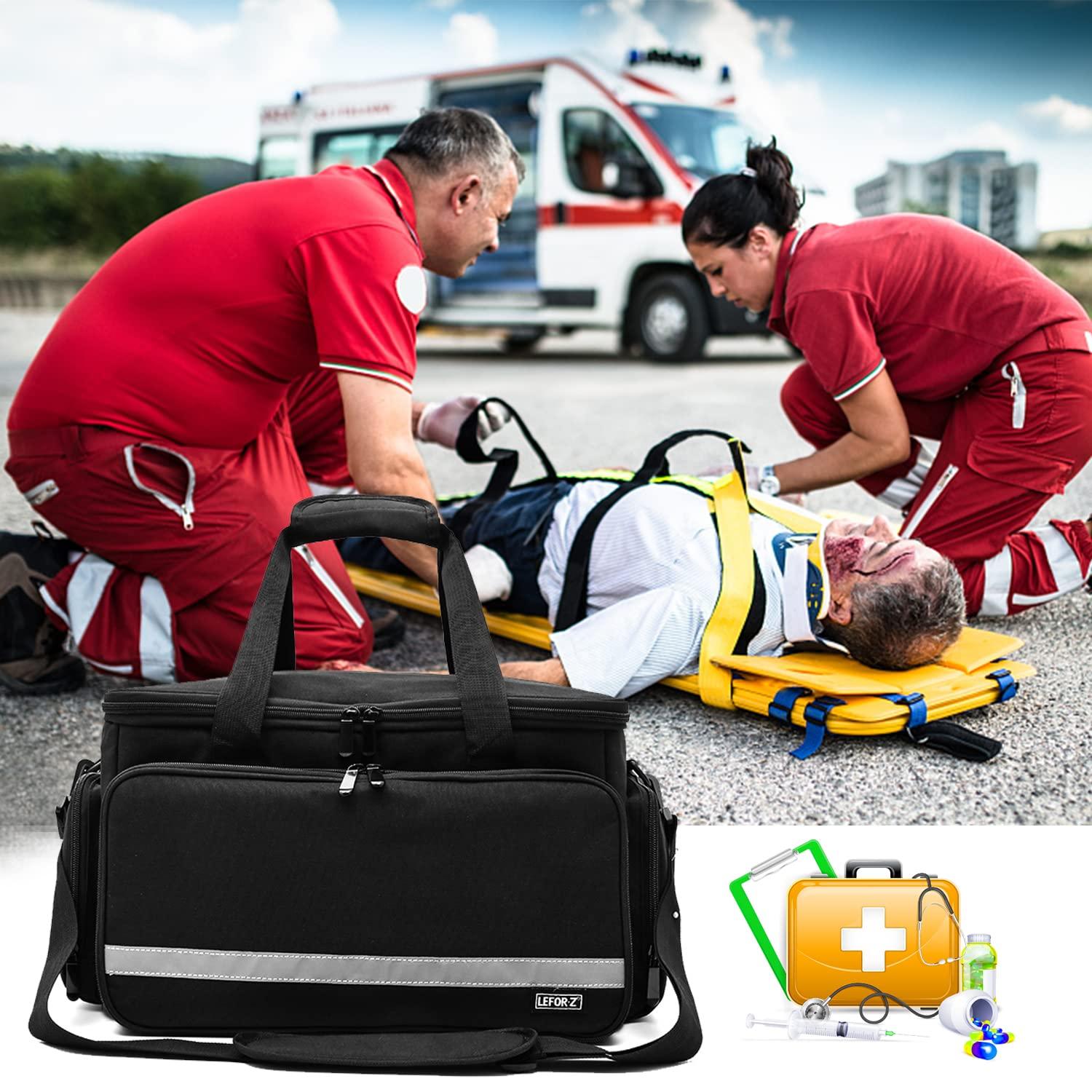 LEFOR·Z LEFOR·Z Home Health Nurse Bag Medical Bag Empty First Aid Storage with Detachable Divider Medical Supplies Bag for Nursing Student,Therapist,Doctors