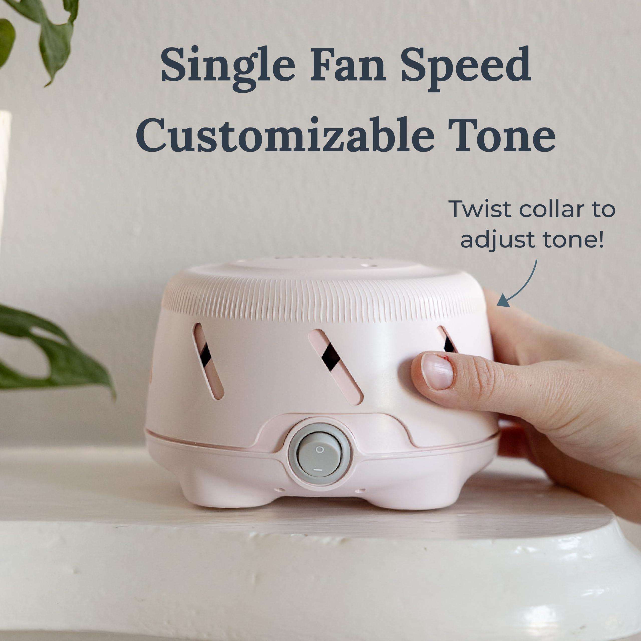 Marpac Yogasleep Dohm Uno White Noise Sound Machine, Natural Pink Noise from a Real Fan, Adjustable Tone & Noise Canceling for Office Privacy & Meditation, Sleep Aid for Travel, Baby & Adults (Pink)