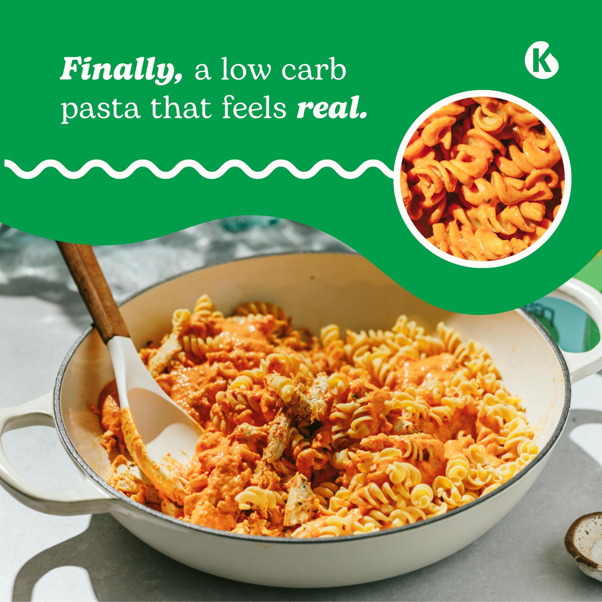 Kaizen Food Company Kaizen Low Carb Keto Pasta Fusilli - High Protein (20g), Gluten-Free, Keto-Friendly (6g Net), Plant-Based Lupini Noodles made w/High Fiber Lupin Flour - 8 ounces (Pack of 3)