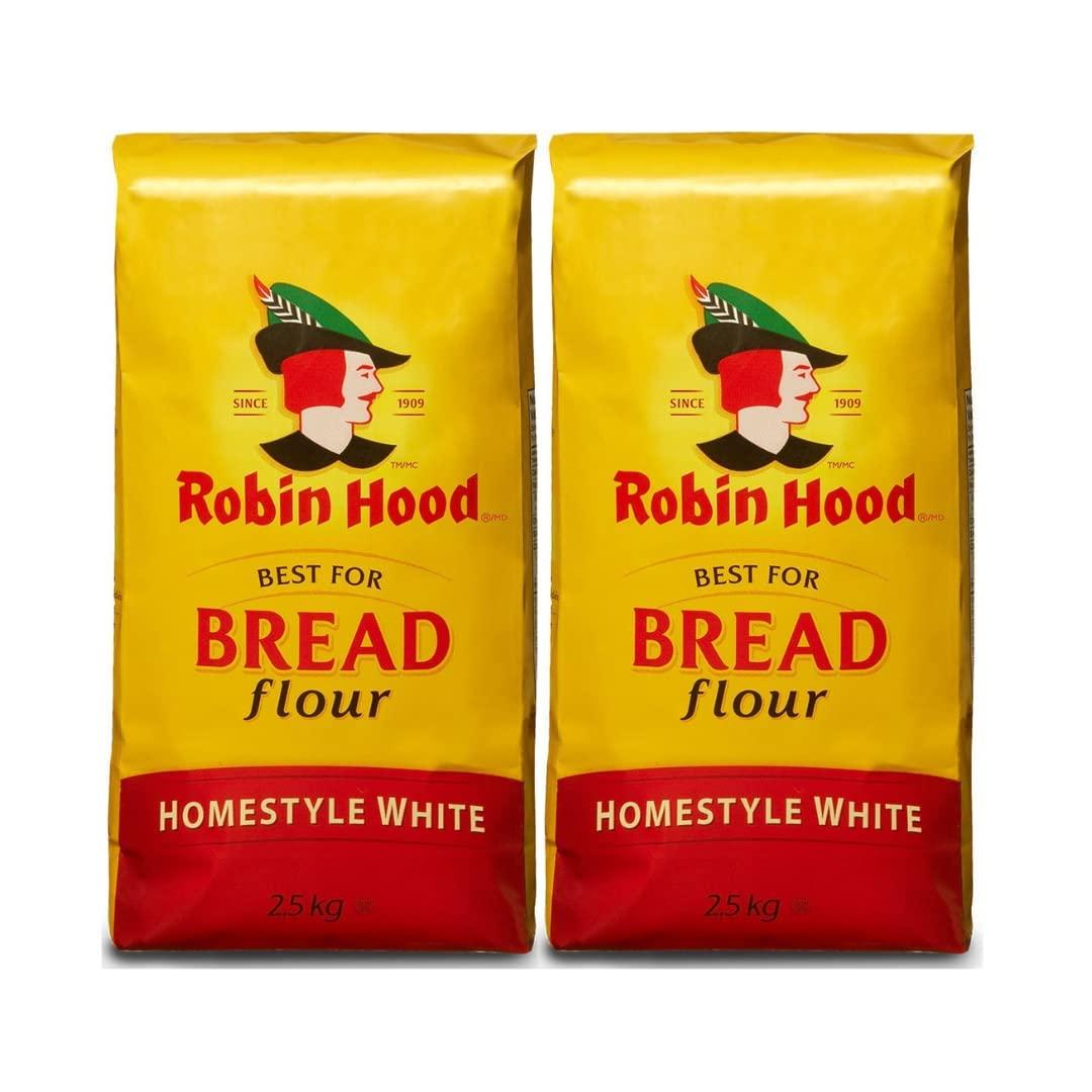 Robin Hood Robin Hood Best for Bread Homestyle White Flour 2.5kg/88.1oz (Pack of 2) Ships from USA