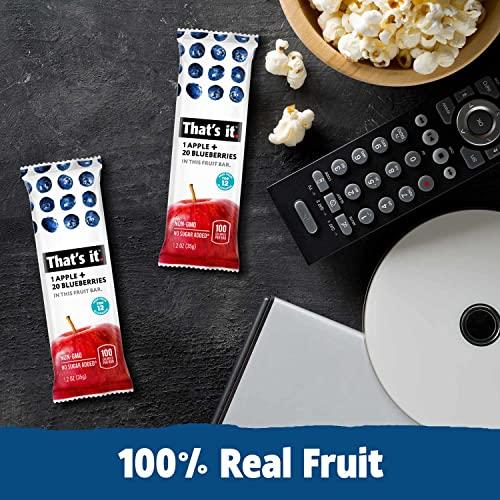 That's it. That's it. Variety Pack 100% Natural Real Fruit Bar, Best High Fiber Vegan, Gluten Free Healthy Snack, Paleo for Children & Adults, Non GMO No Added Sugar, No Preservatives Energy Food (12 Pack)