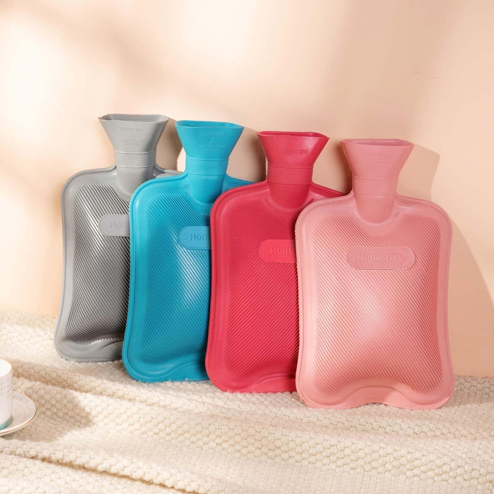 HomeTop HomeTop Premium Classic Rubber Hot Water Bottle (Blue)