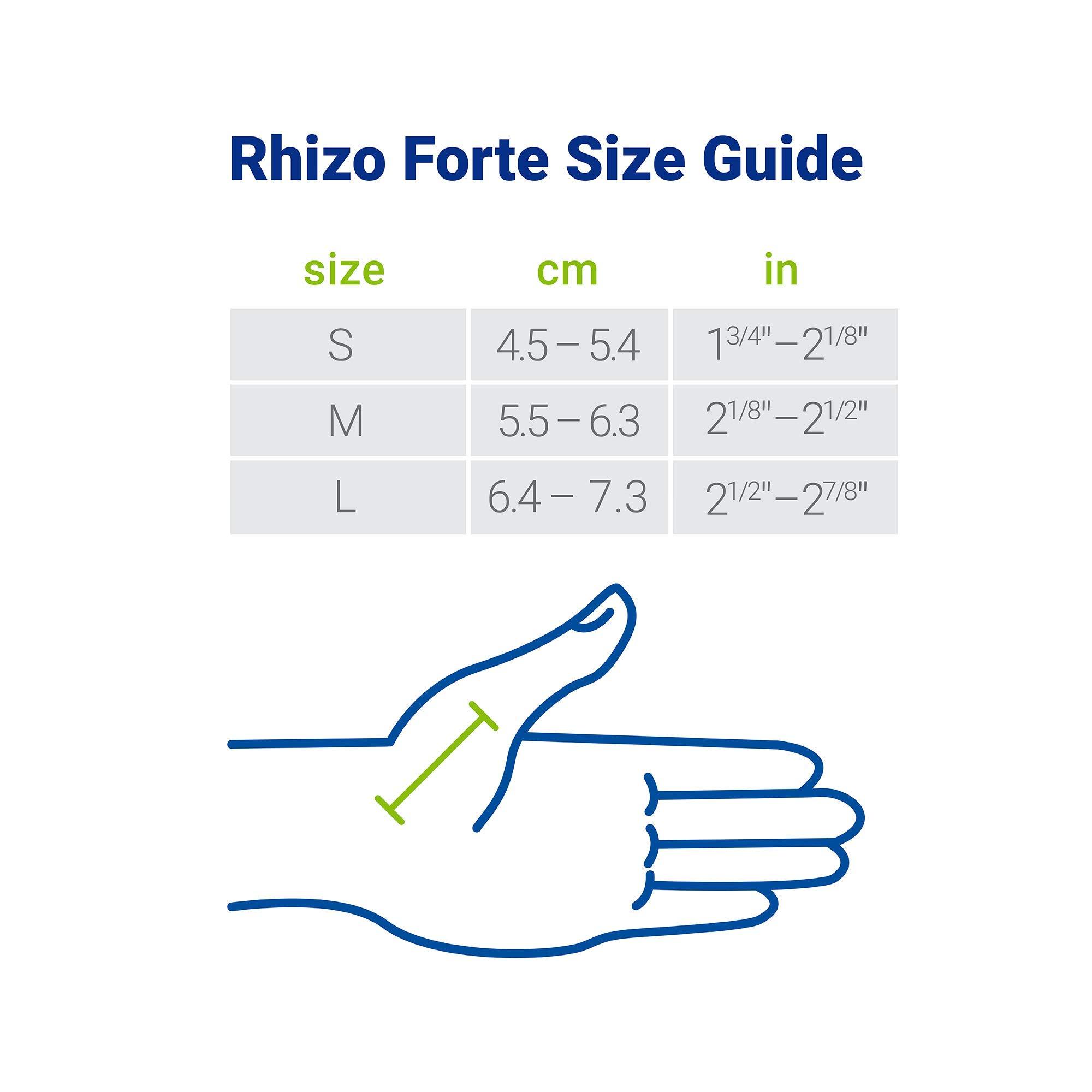 BSN Medical Actimove Professional Line Rhizo Forte Thumb Orthosis Thumb Brace for Osteoarthritis, Skiers Thumb, Rheumatoid Arthritis, Sprains Patented Design Left Hand Gray, Small