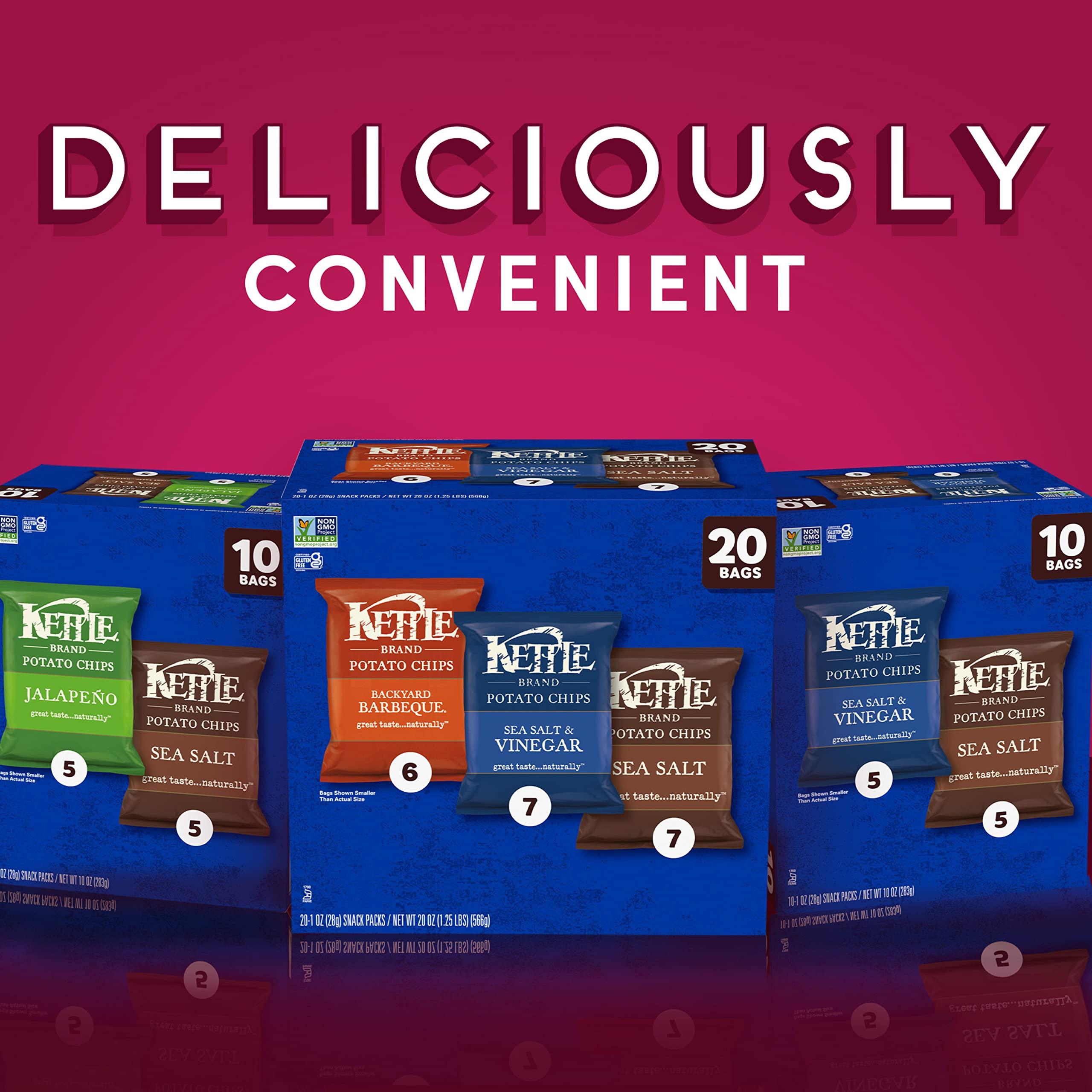 Kettle Brand Kettle Brand Potato Chips Variety Pack, 1 Oz, 20 Ct