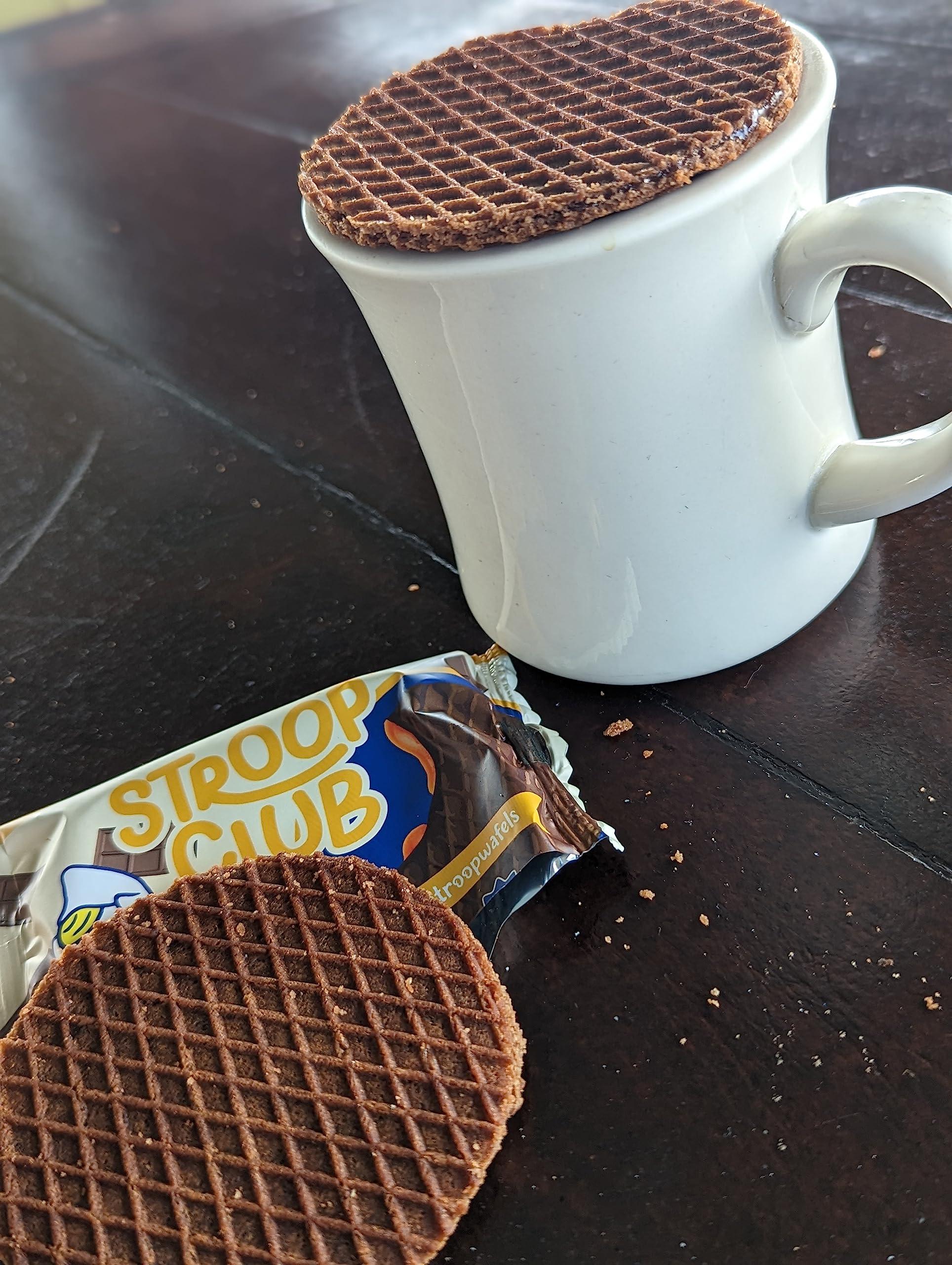 Stroop Club Stroop Club Organic Chocolate Infused Stroopwafel Caramel Treats | Vegan, Plant-Based and Dutch-Approved Indulgence - 12 Chocolate Waffle cookies (6 Pack of 2)