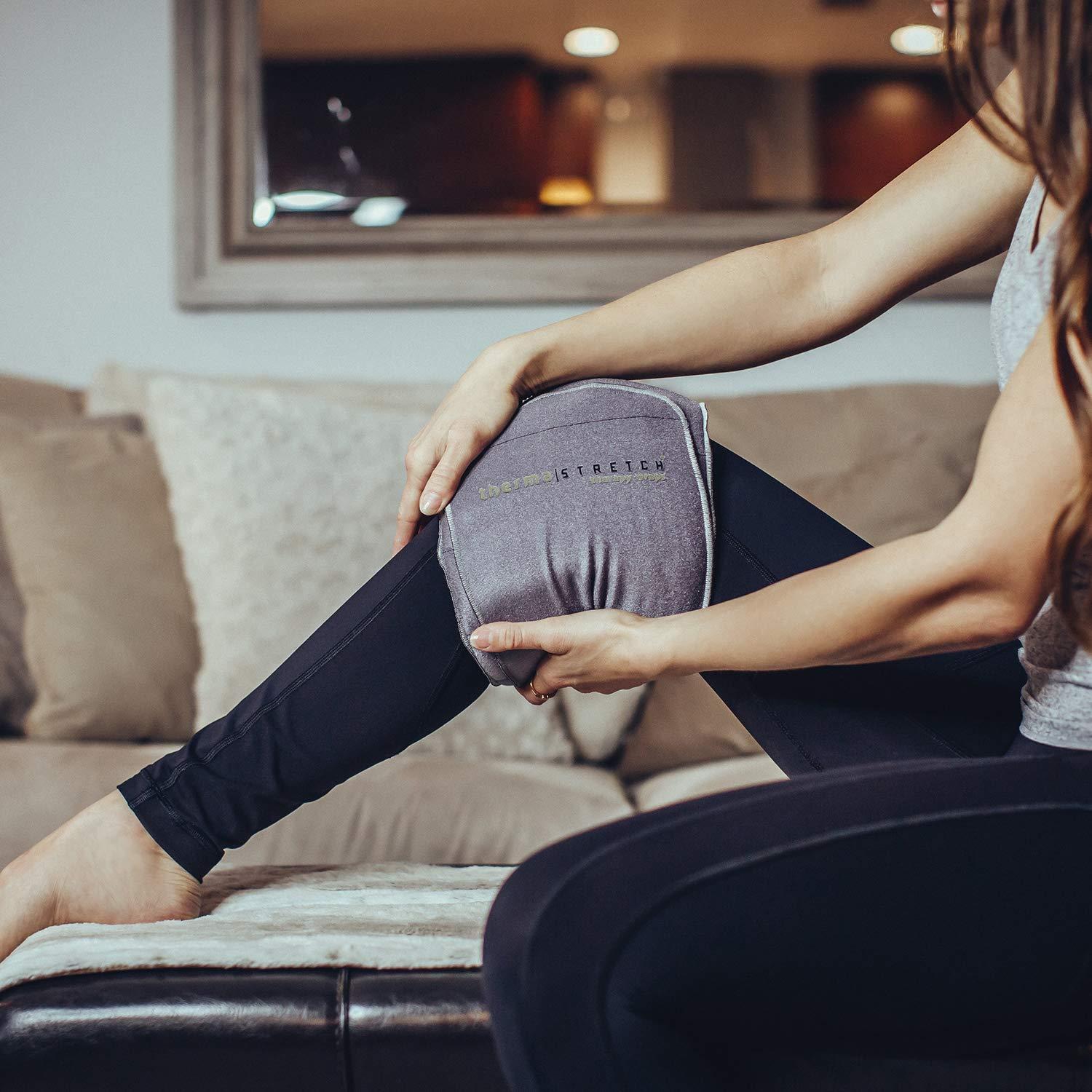 Therma-Stretch Therma-Stretch Knee Joint & Neck Microwaveable Wrap for Pain Relief, Best for Tendinitis, Knee Pain, ACL Ligament Injury, Soreness | Comfortable Hot Cold, Physical Therapy, Stretchable Compression