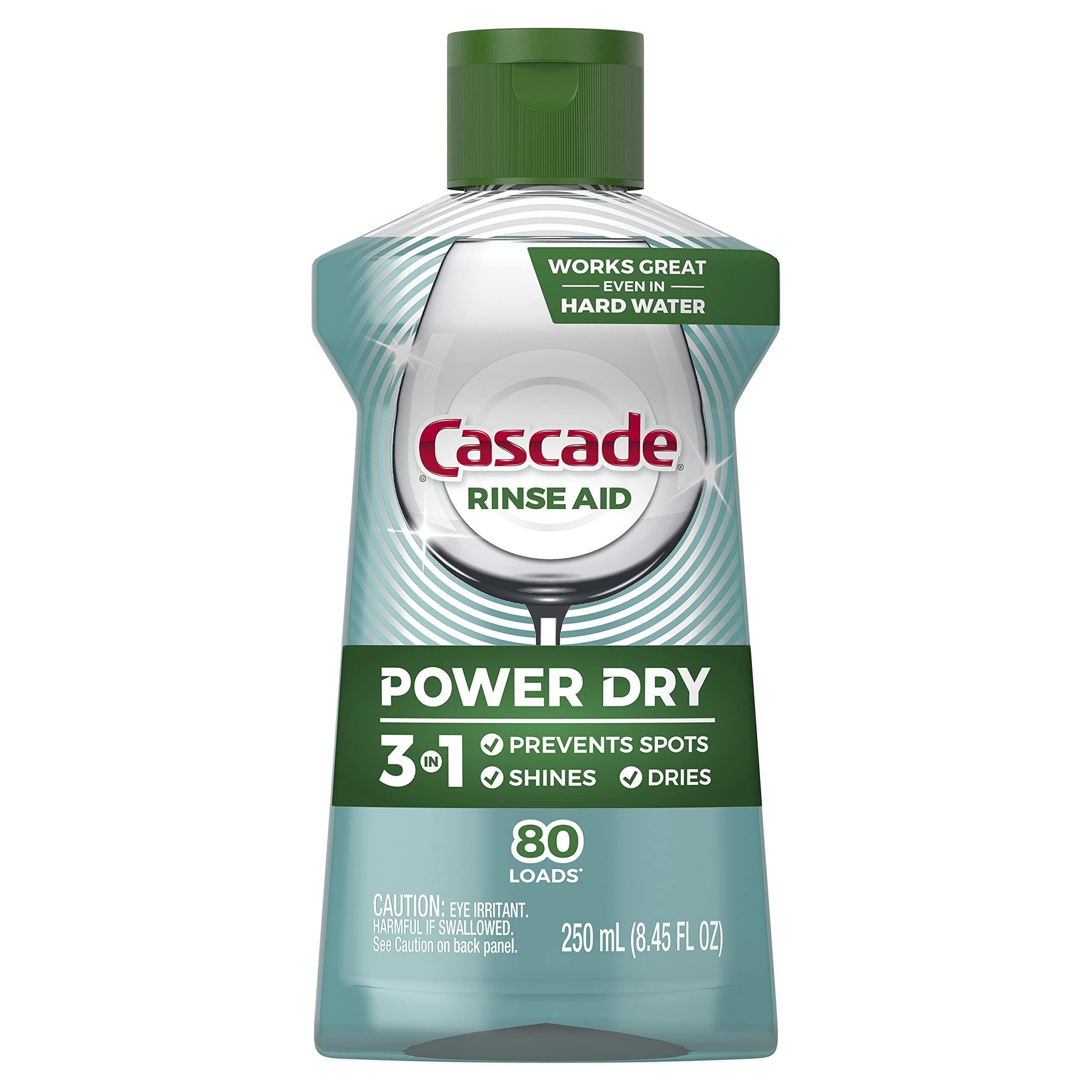 Cascade Cascade Platinum Dishwasher Rinse Aid, 8.45 fl oz (Packaging May Vary)
