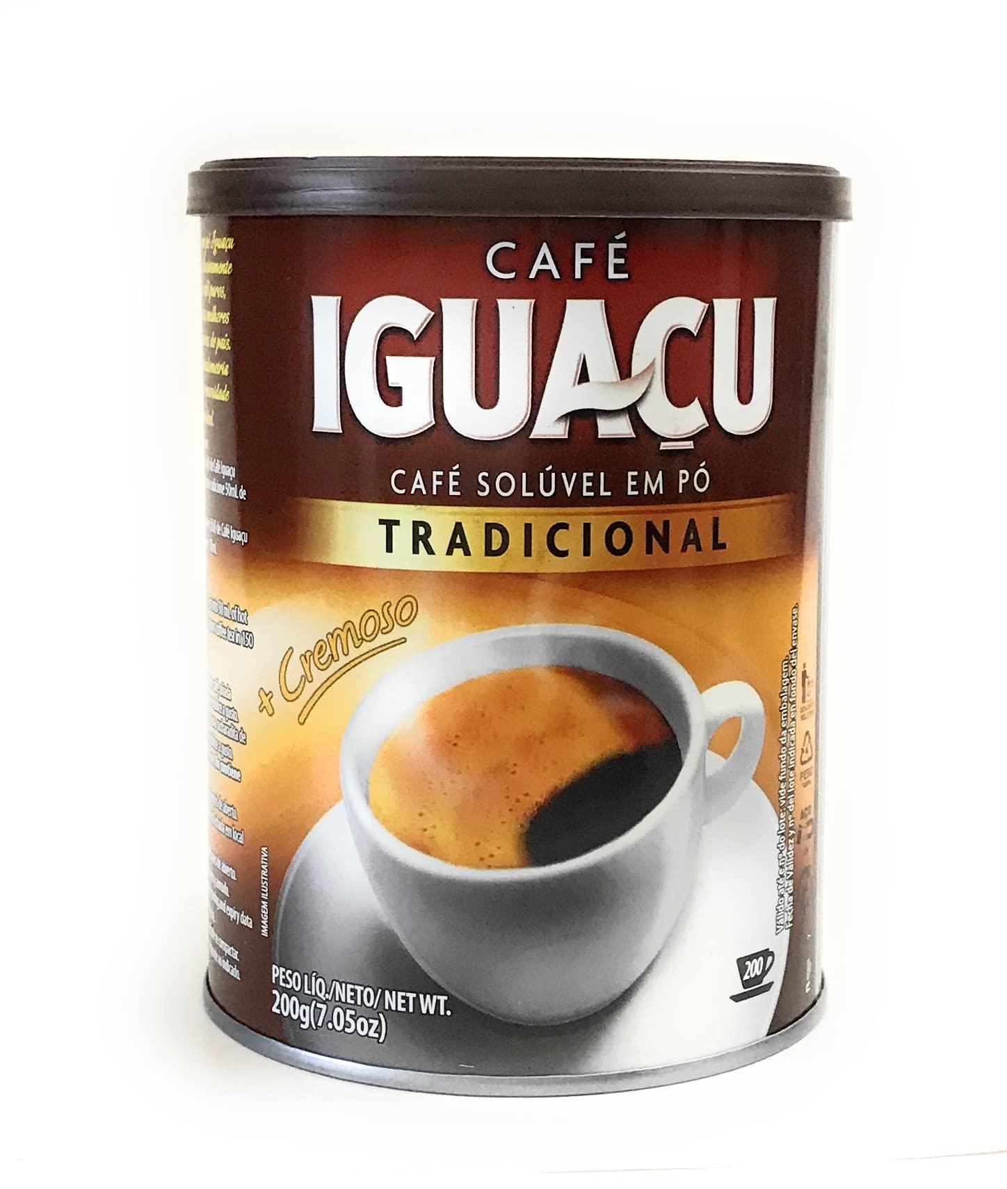 Cafe Iguacu Cafe Iguacu Tradicional Instant Brazilian Coffee, Can 200 grams