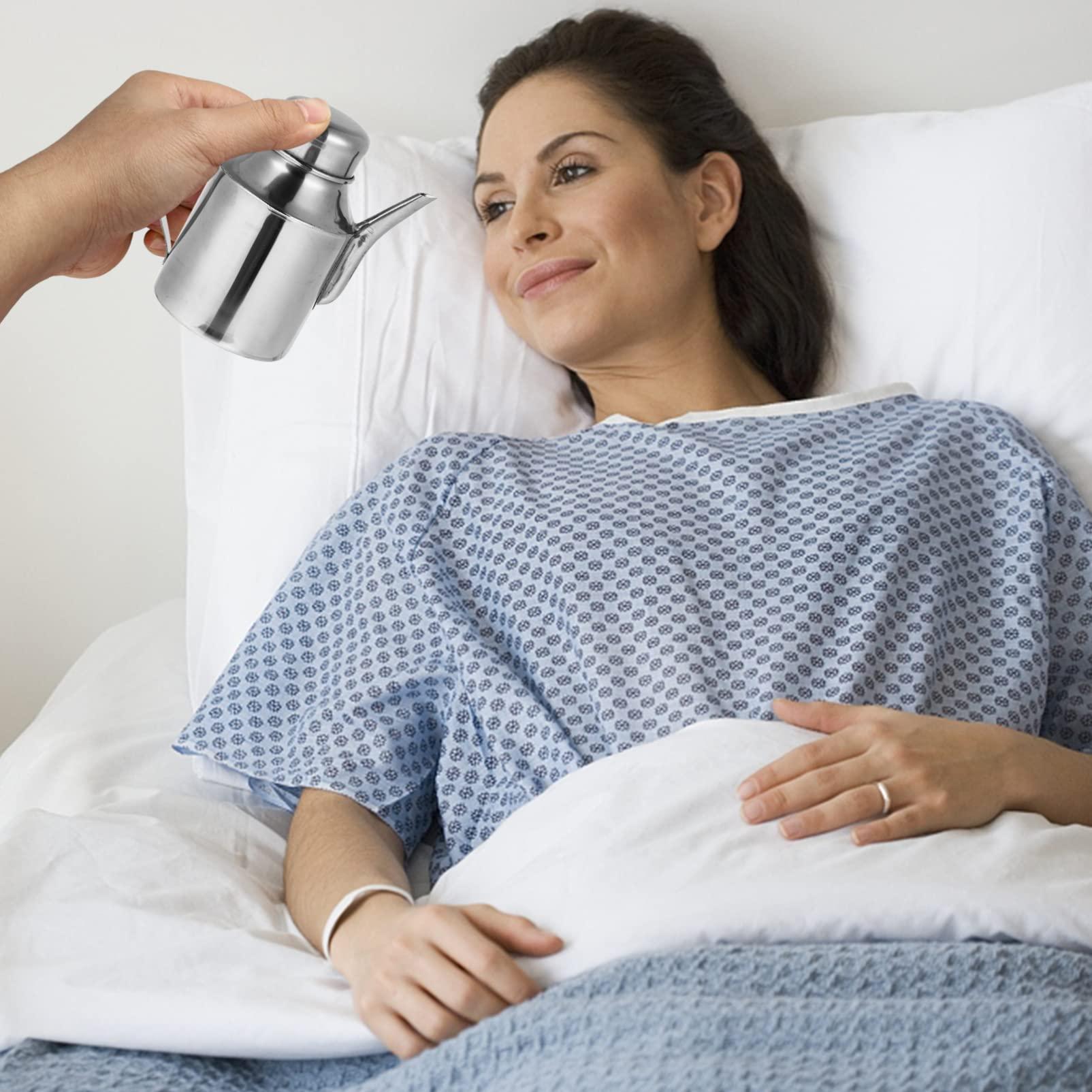 EXCEART EXCEART Neti Pot Stainless Steel Washing Pot with Handle Eyewash Cup Personal Medical Tool Sinus Remover for Sinus Congestion and Nasal Cleansing