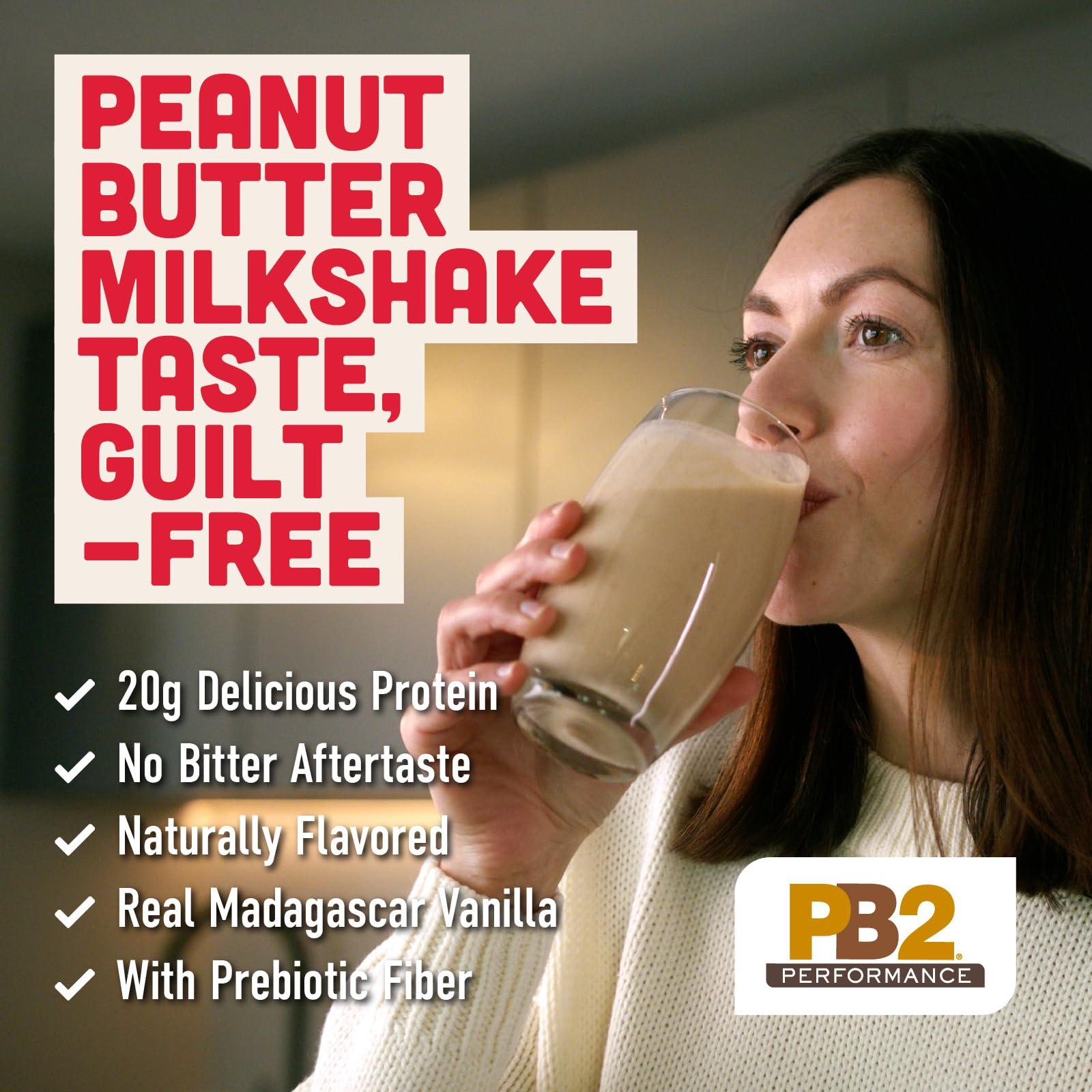 PB2 PB2 Performance Peanut Protein Powder with Madagascar Vanilla [2 lb/32 oz Jar] 20g of Vegan Plant Based Protein Powder, Non GMO, Gluten Free, Non Dairy