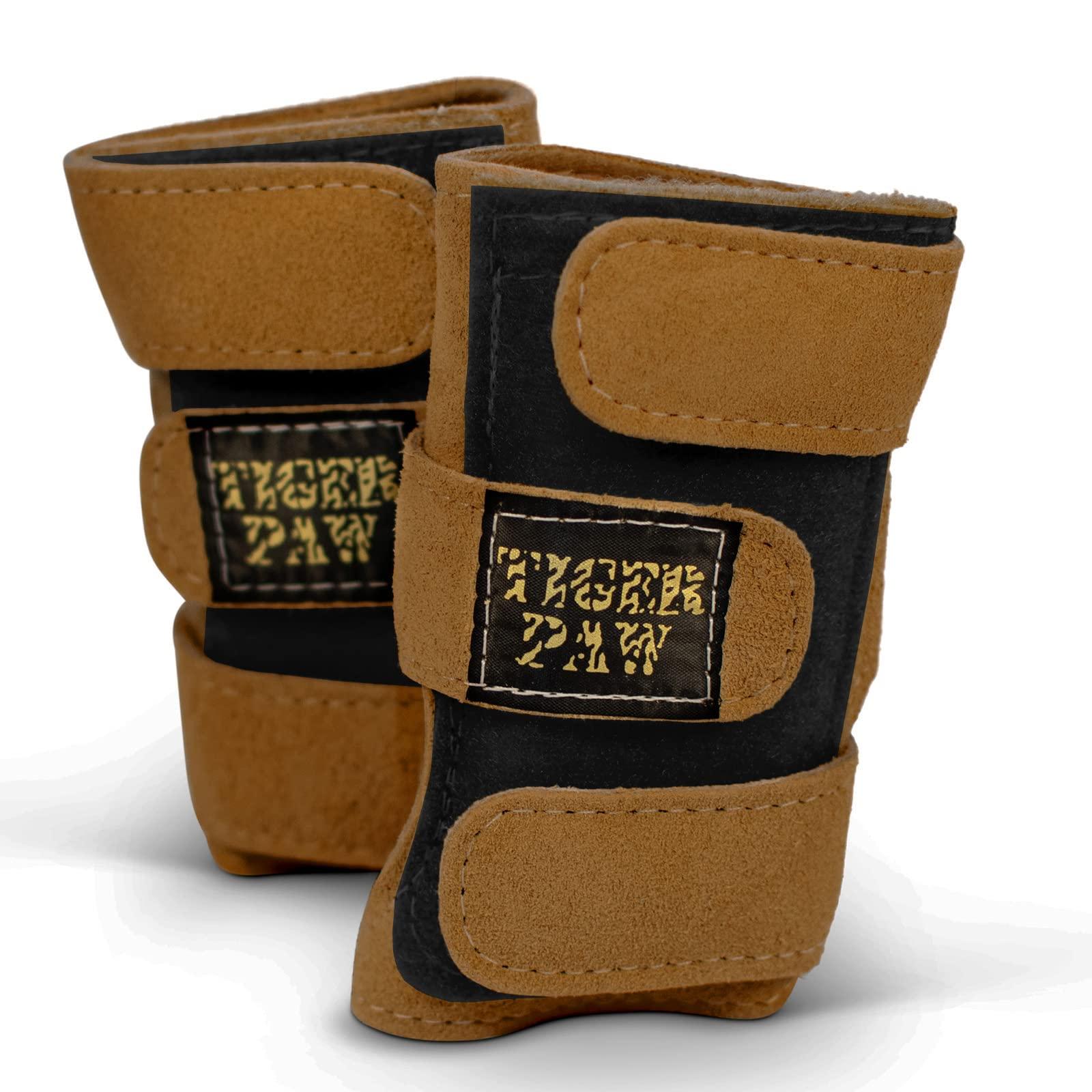 Tiger Paw Tiger Paw Authentic Gymnastics Wrist Supports (Sold in Pairs)- Original Competition-Grade Gymnastics Wrist Guards, Wrist Support Braces, Adjustable, Made in USA Hand Wraps (Sienna)