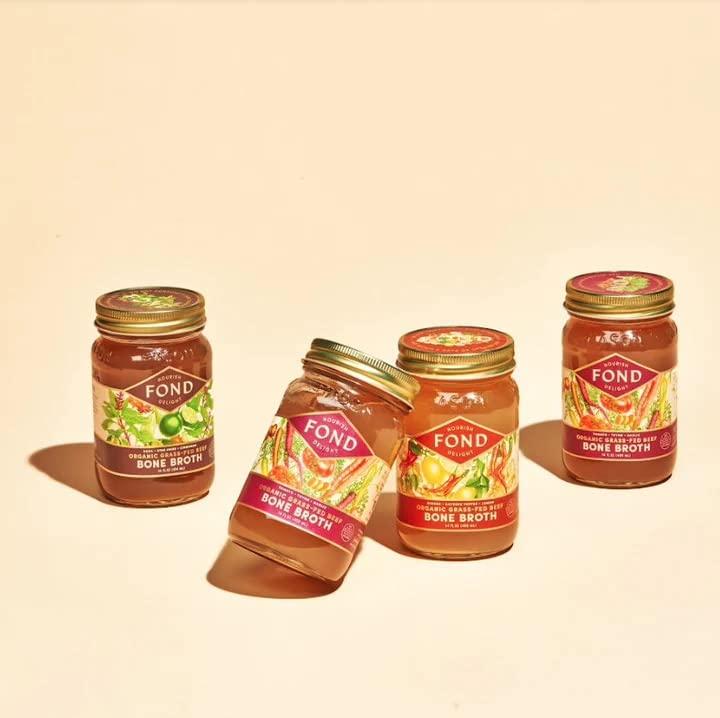 FOND NOURISH DELIGHT FOND Grassfed Beef Bone Broth Variety Pack
