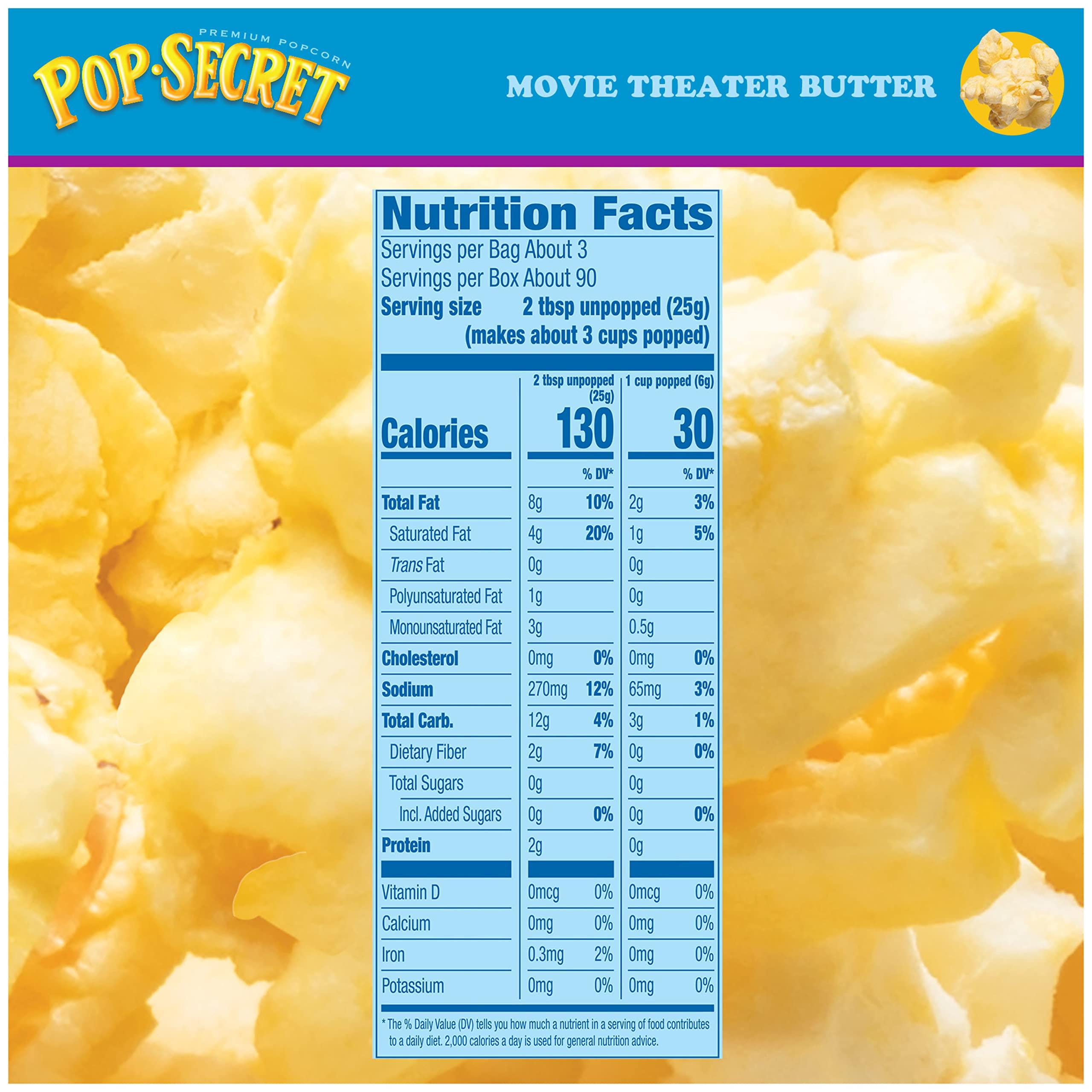 Pop Secret Pop Secret Microwave Popcorn, Movie Theater Butter Flavor, 3 Oz Sharing Bags, 30 Ct (Pack of 3)