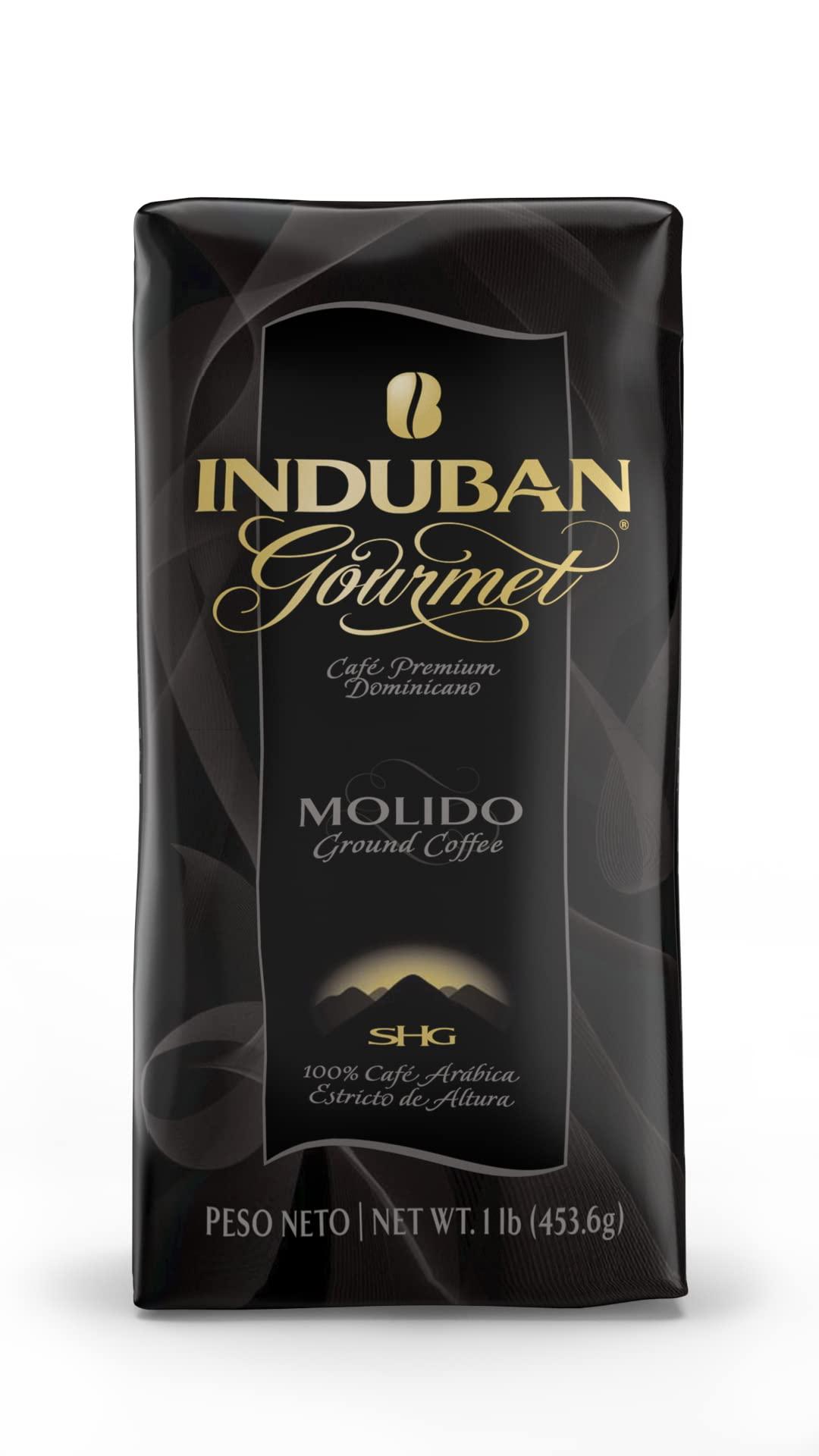 Café Santo Domingo INDUBAN Café Santo Domingo + Induban Gourmet | Ground Coffee - 16 oz Bags Bundle - Products from the Dominican Republic
