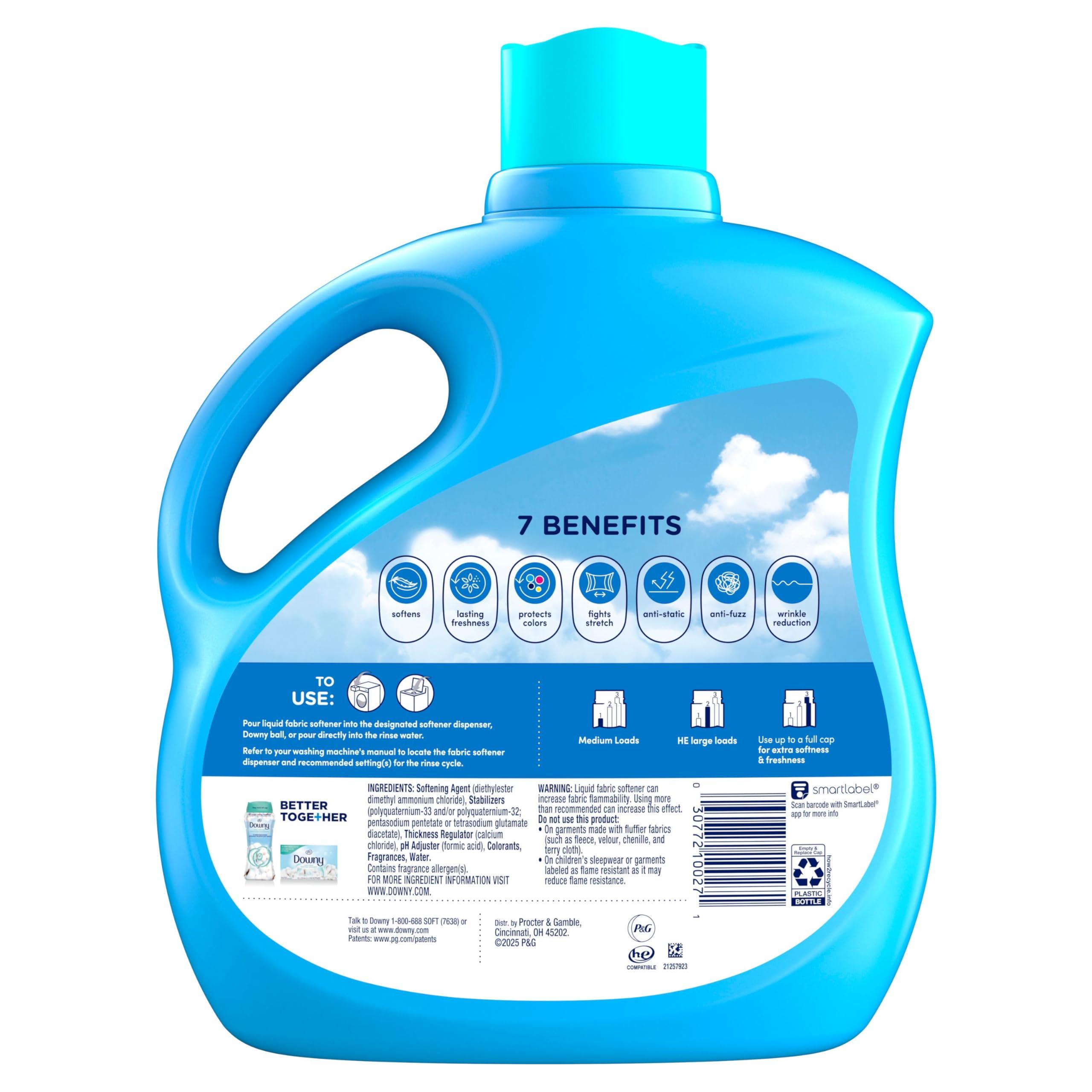 Downy Downy Fabric Softener Liquid, Clean Breeze Scent, 111 fl oz, 150 Loads