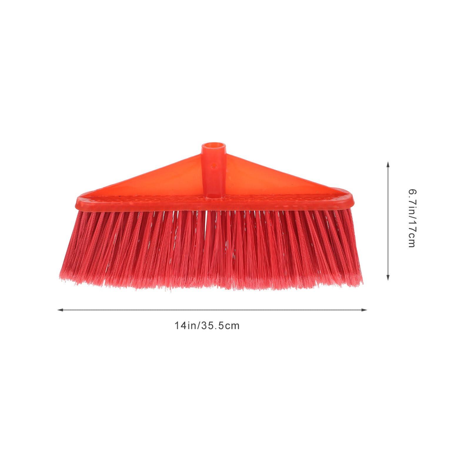 GANAZONO Two-color Plastic Broom Broom Indoor Broom Outdoor Broom Home Accessory Plastic Sweeper Part Cleaning Broom Head Garden Broom Part Broom Replacement Kitchen Supply