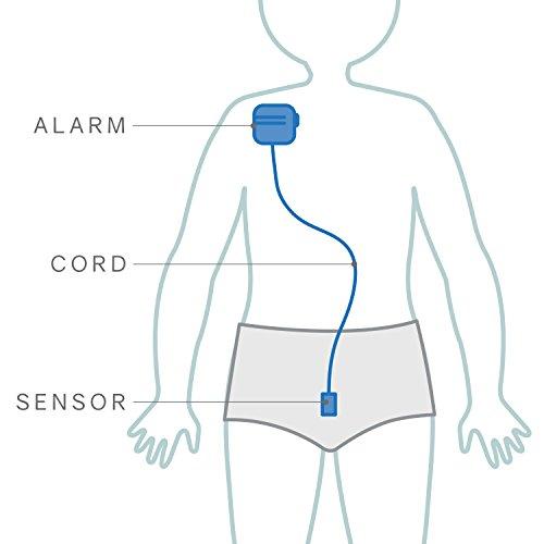 Malem Malem Ultimate Bedwetting Alarm (Blue) for Boys and Girls - Loud Sound and Strong Vibration Wake Even Deep Sleepers - Award Winning Enuresis Alarm
