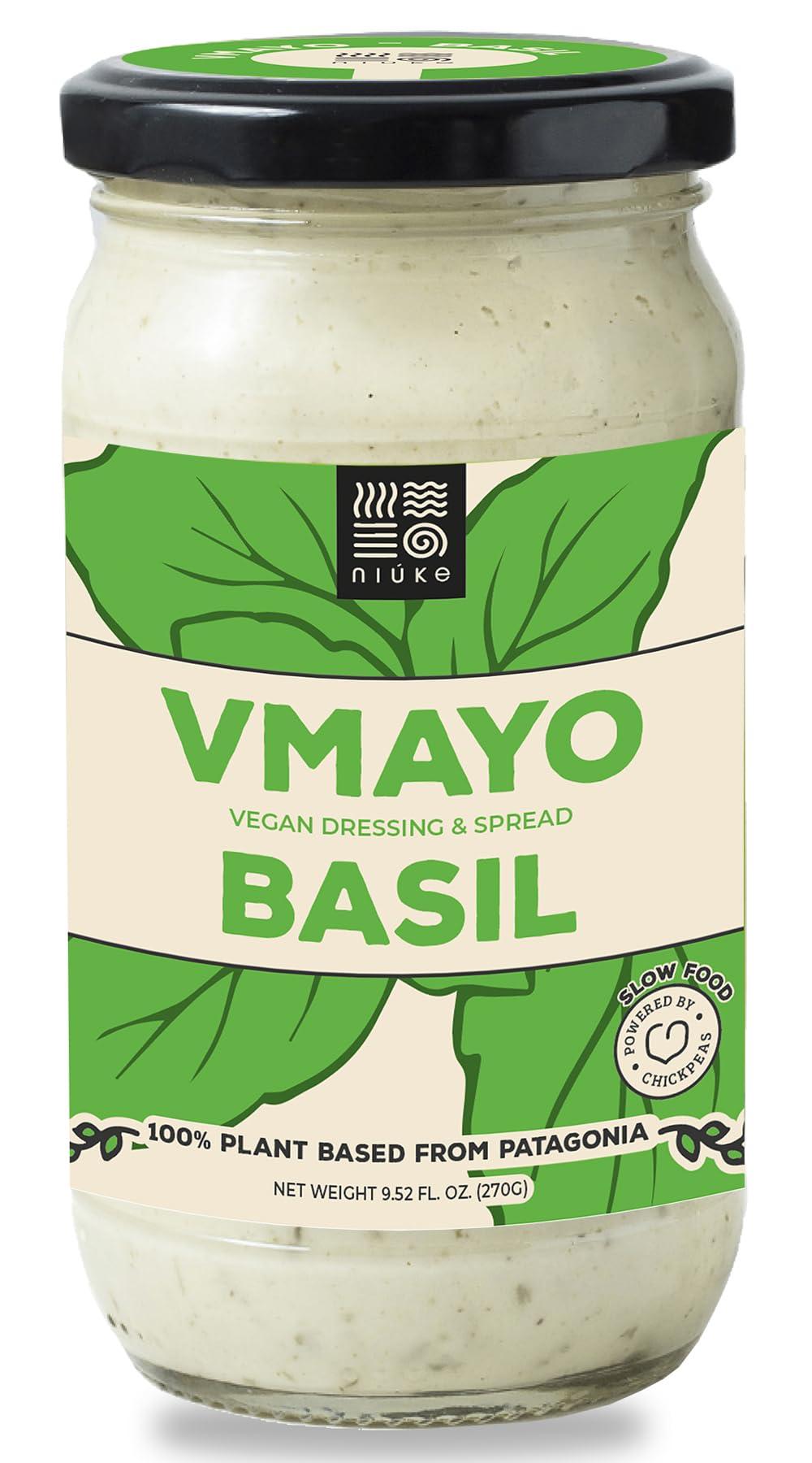 NIUKE NIUKE VMAYO Basil Vegan Mayo - Chickpea-Powered, Herbaceous & Creamy, 9.52 oz, 6 Pack