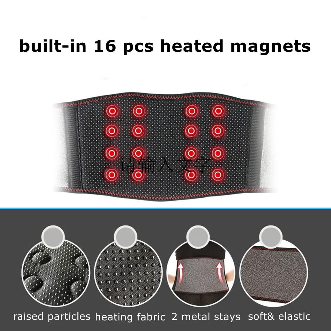 HKSICHENGKEJI Heating Lower Back Brace Cordless Back Support Belt for Pain Relief Heated Waist Belt Wrap with Heating Pad Adjustable Lumbar Support for Men Women Waist Protection Herniated Disc Scoliosis Sciatica