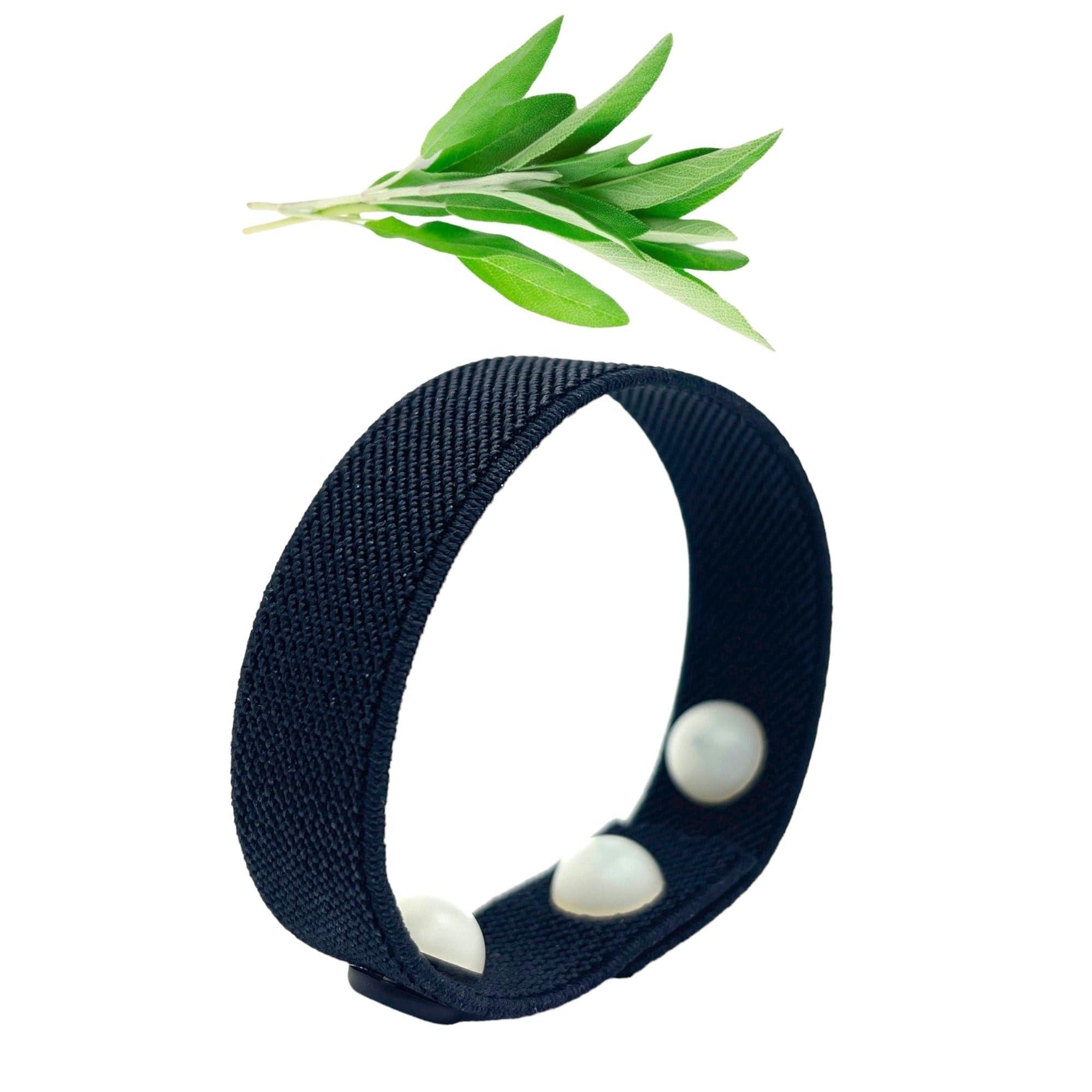 AcuBracelet Menopause Relief Bracelet  Natural Hot Flash, Night Sweats, Sleep Aid, Mood Support, with Clary Sage and Snap Technique (XLarge 9)