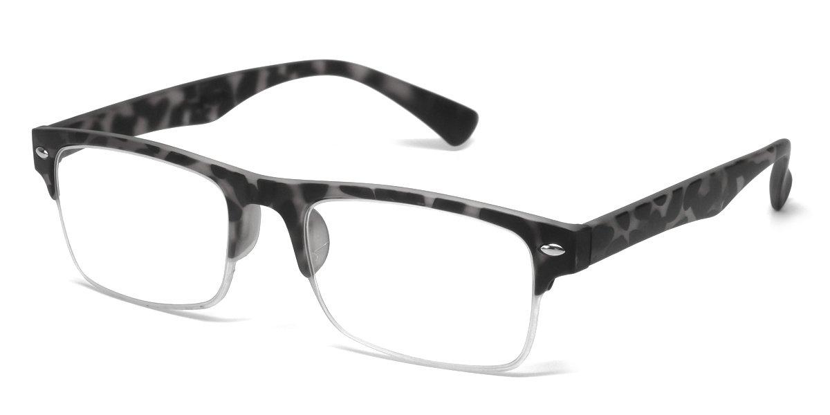 Jcerki Jcerki Black Round Frame Bifocals Reading Glasses +1.00 Strengths Readers Glasses for Men and Women