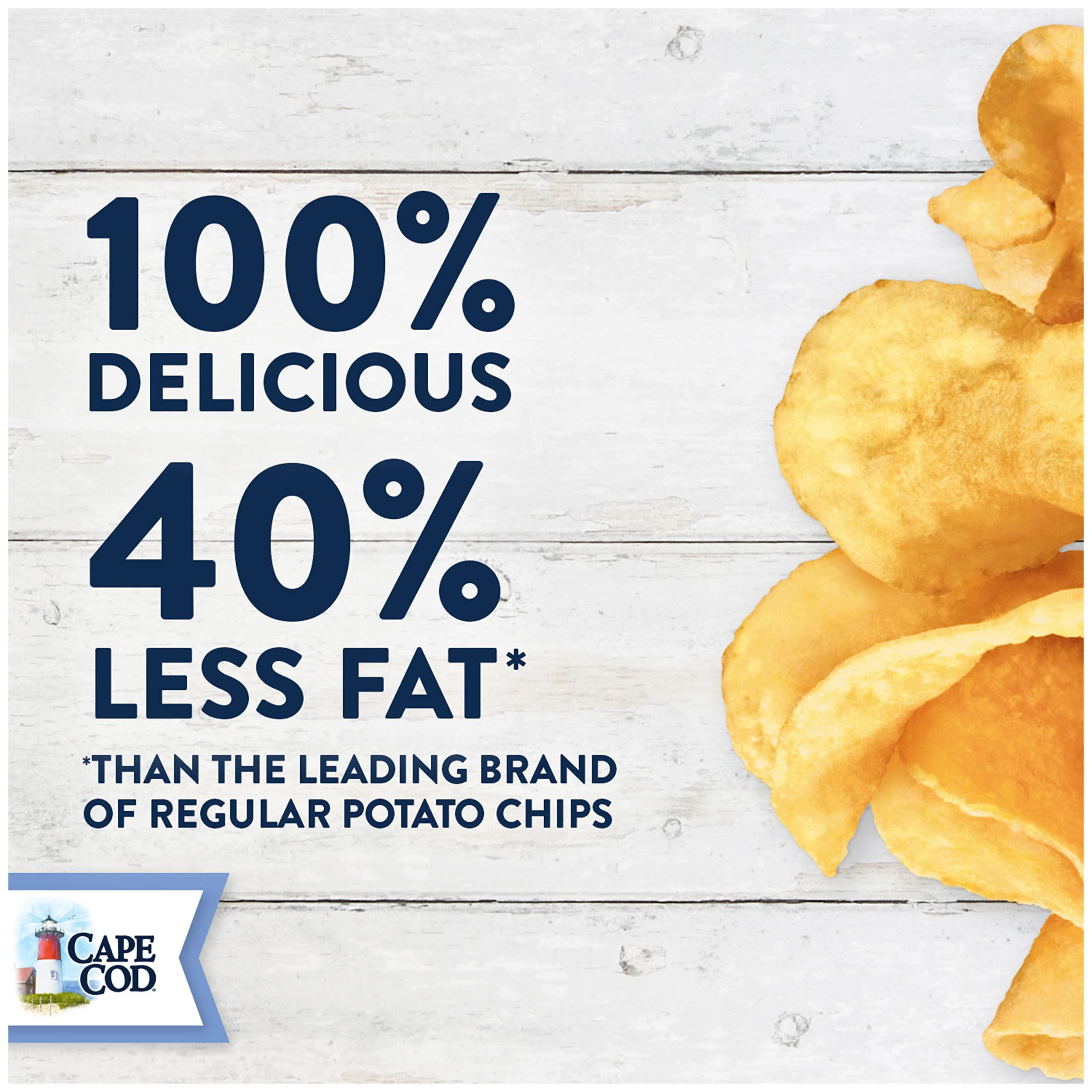 Cape Cod Cape Cod Potato Chips, Less Fat Original Kettle Chips, 8 Oz