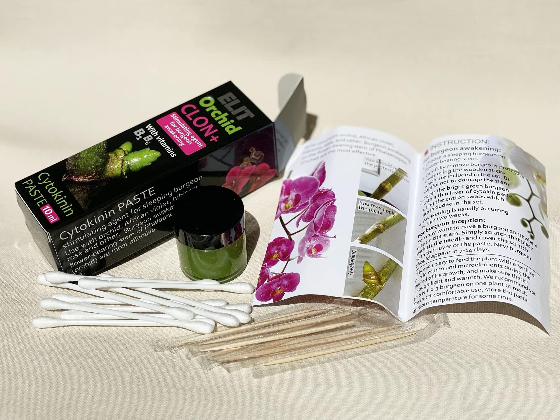 SMEREKA ELIT Orchid CLON+ Cytokinin Keiki Cloning Paste for Burgeon Awakening - Bloom Booster with Vitamins B1 and B6 (10 ml)