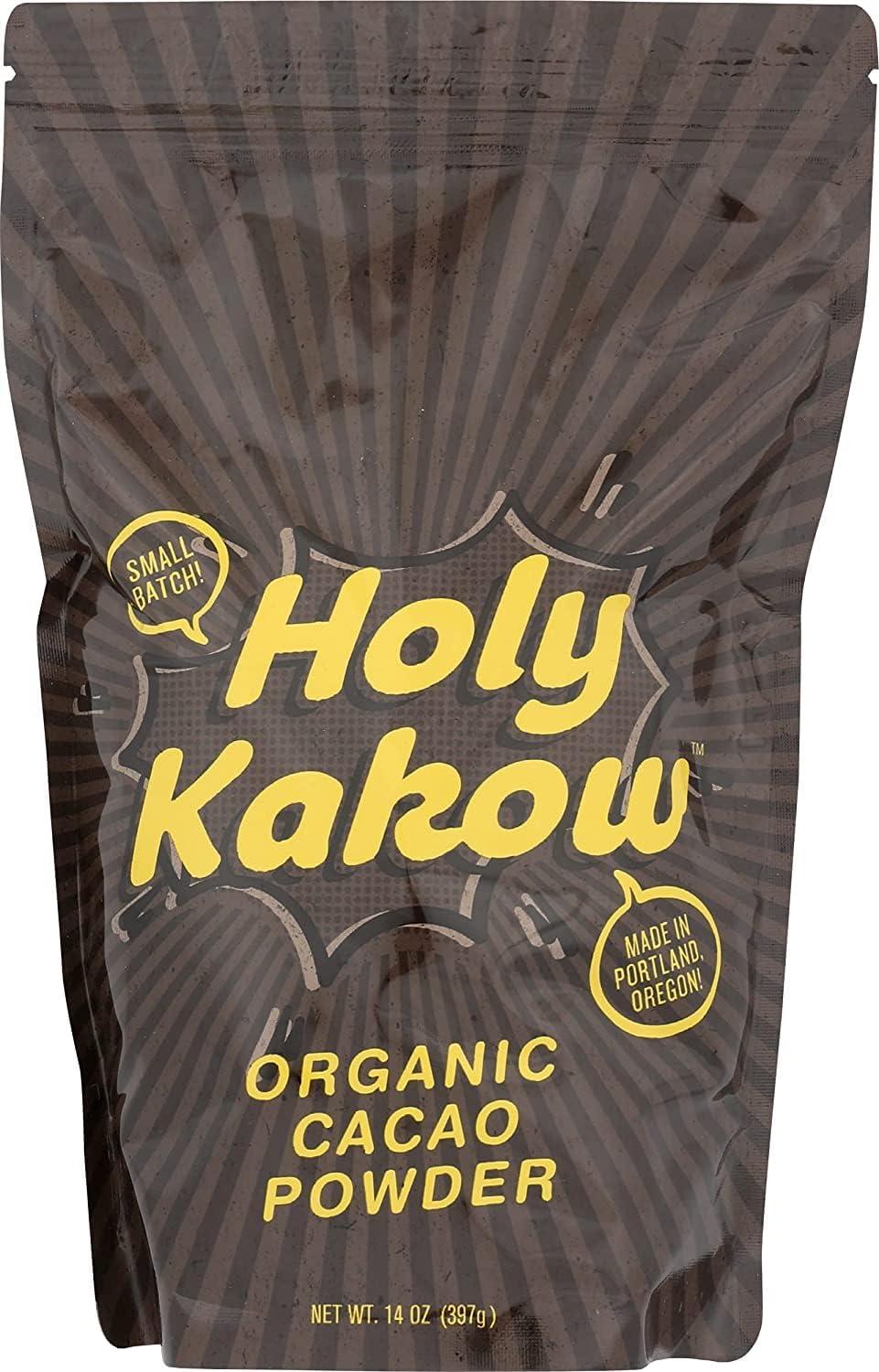 Holy Kakow Holy Kakow Cacao Powder - Organic Cacao Powder, Cacao, Gluten Free, Soy Free, Vegan, Single Origin, Rich in Antioxidants, Organic Raw Cacao Powder - 14oz