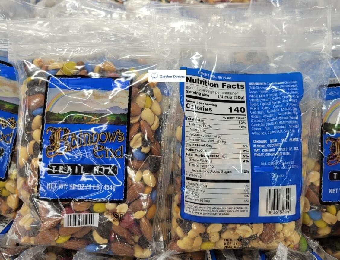 TraderB Trader Joe’s Rainbow’s End Trail Mix 16oz 454g (Two Bags)