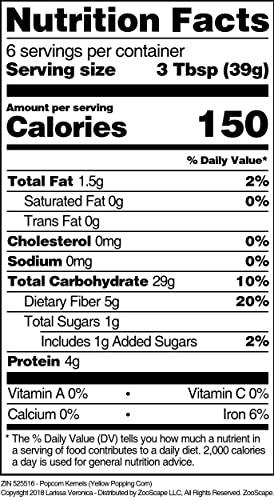 Larissa Veronica Popcorn Kernels (Yellow Popping Corn) (8 oz, ZIN: 525516) - 3 Pack