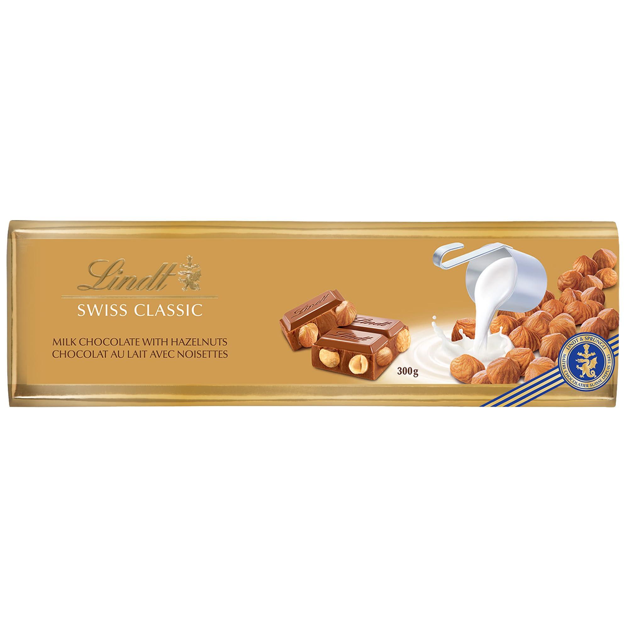 Lindt Lindt Swiss Classic Milk Chocolate With Whole Roasted Hazelnuts - 300g