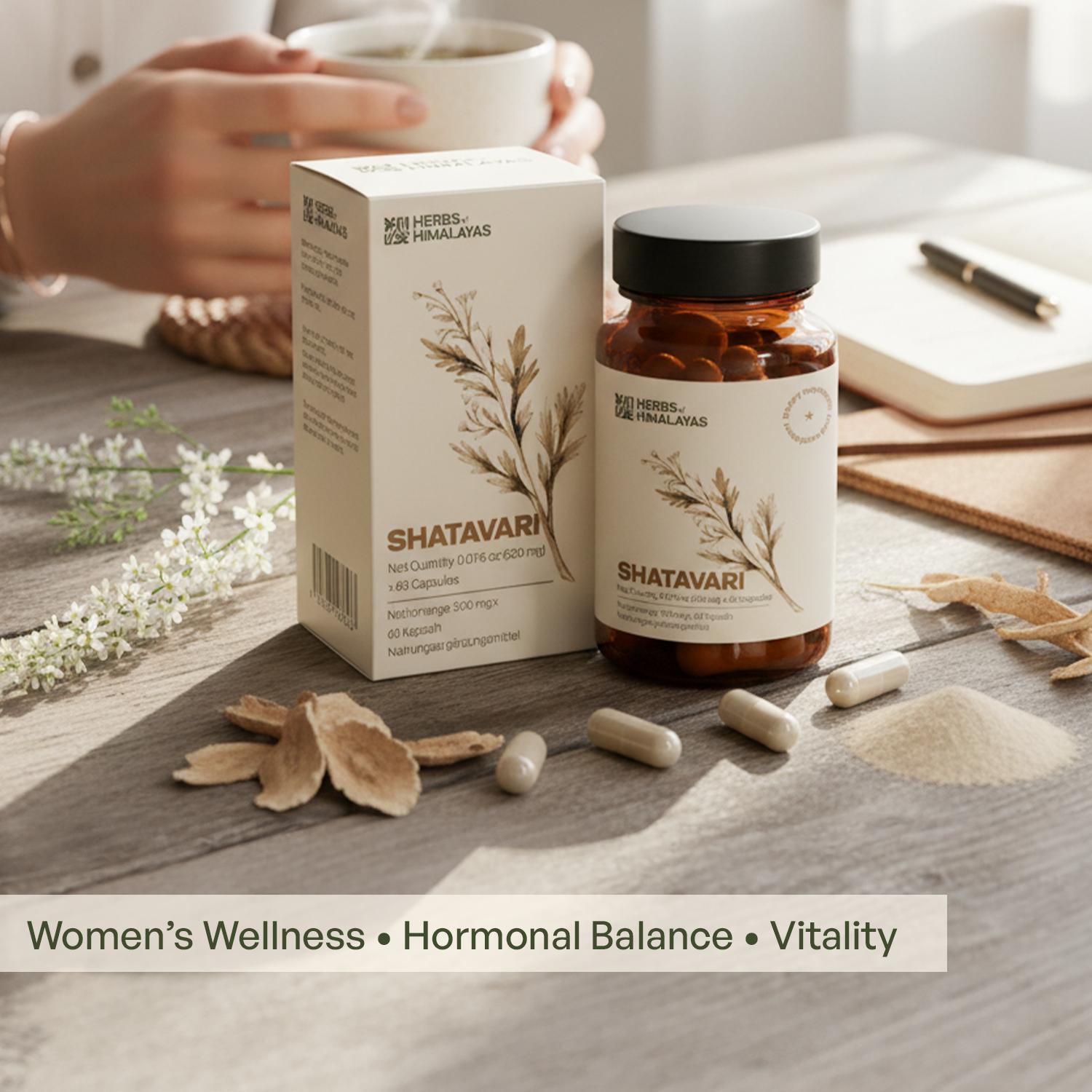 Herbs of Himalayas Herbs of Himalayas Shatavari Capsules – Healthy Support (60 Capsules)