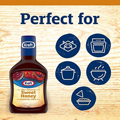 Kraft Kraft Slow Simmered Sweet Honey Barbecue Sauce (18 oz Bottle) (Pack of 3)