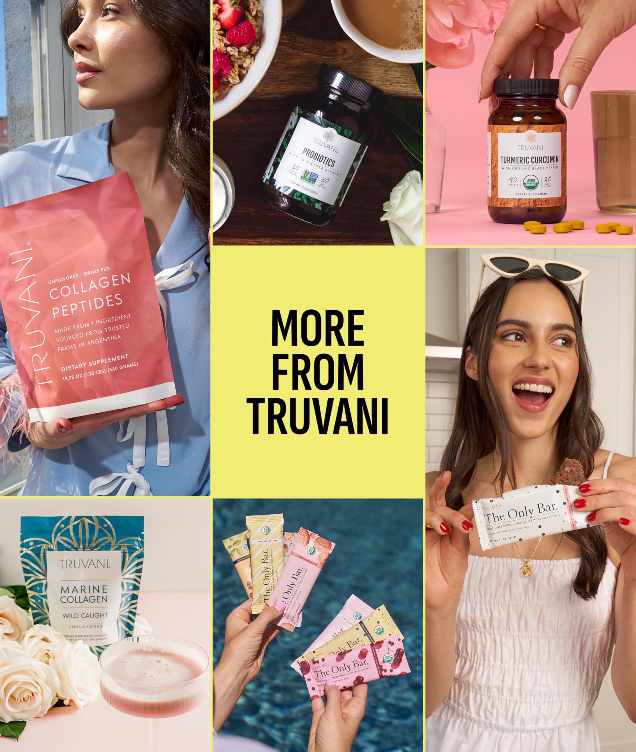 Truvani Truvani Vegan Pea Protein Powder | Lemon Cookie | 20g Organic Plant Based Protein | 20 Servings | Keto | Gluten & Dairy Free | Low Carb | No Added Sugar