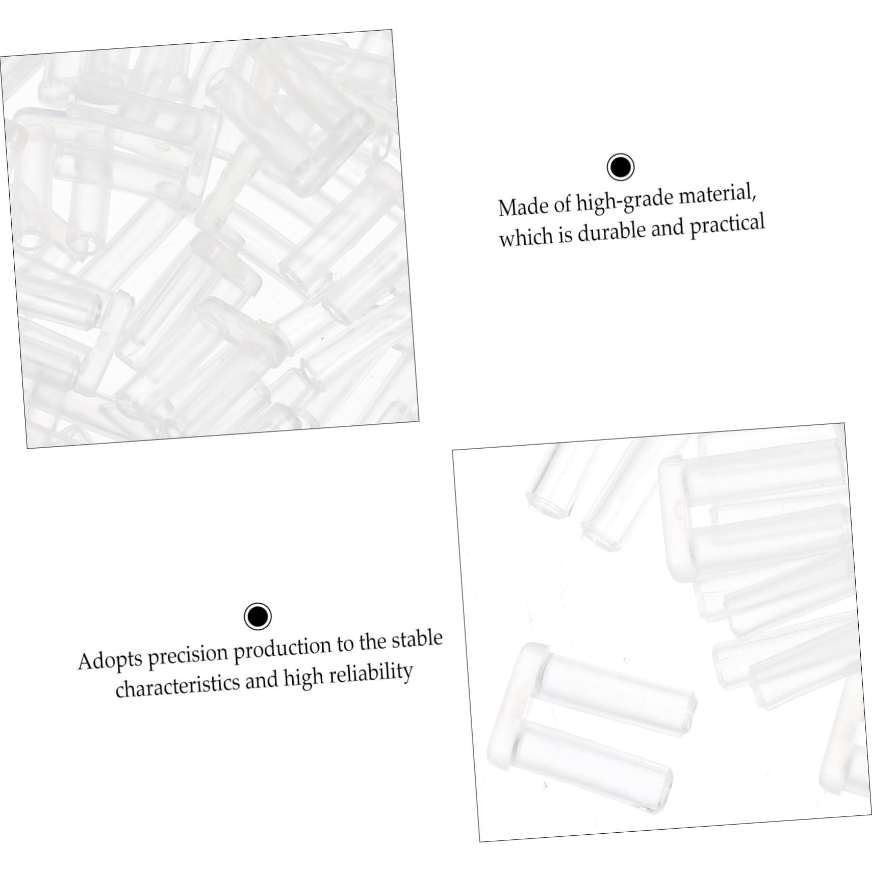 JECOMPRIS JECOMPRIS 2 Packs Rimless Frame Buckle Glasses Nose Grips Double Rubber Plug Plastic Bushings Eyeglasses Tools Spare Buckle for Glass Plastic Compression Sleeves