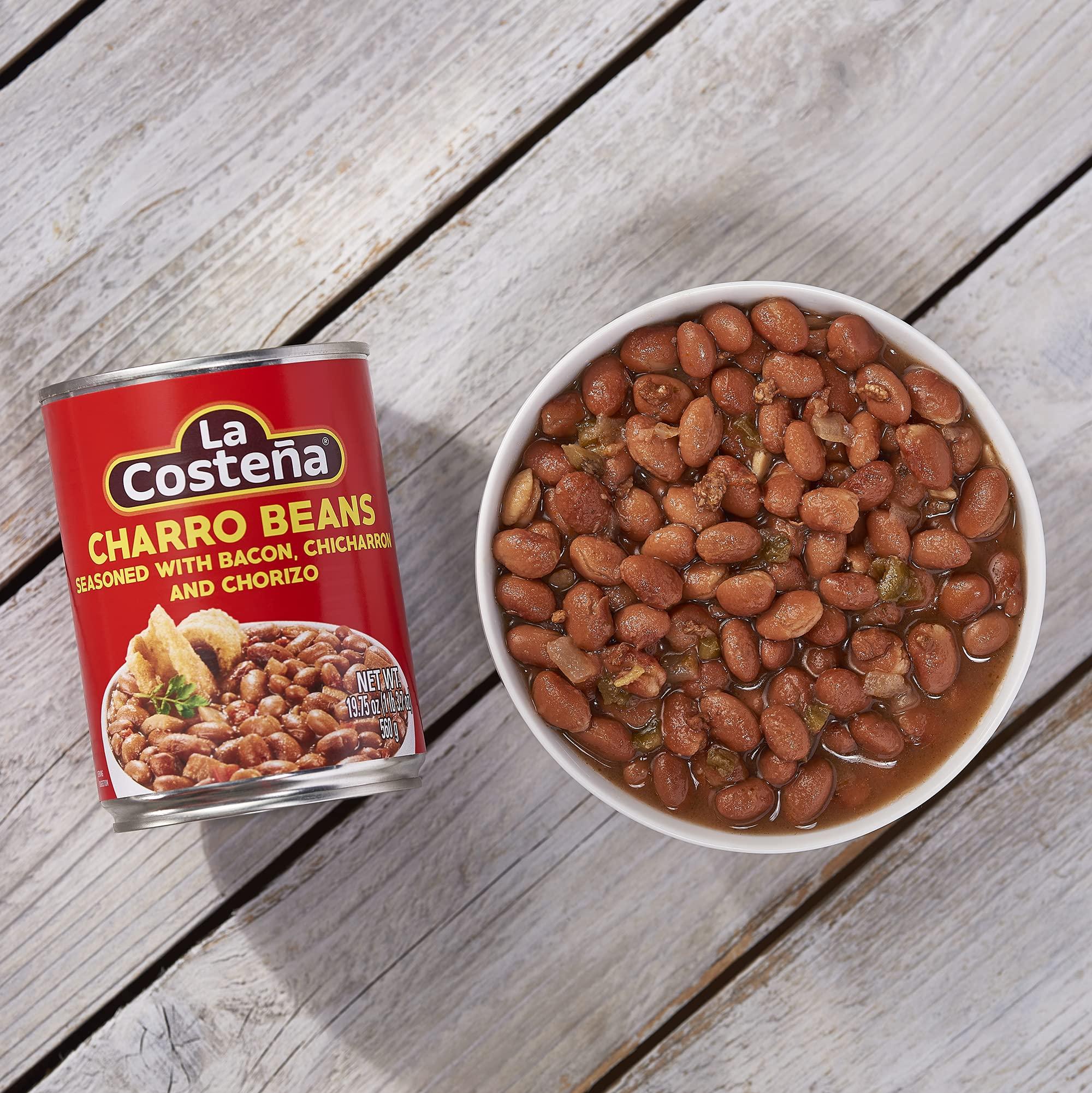 La Costeña La Costea Whole Charro Beans Pinto Beans 19.75 oz (12-Pack)