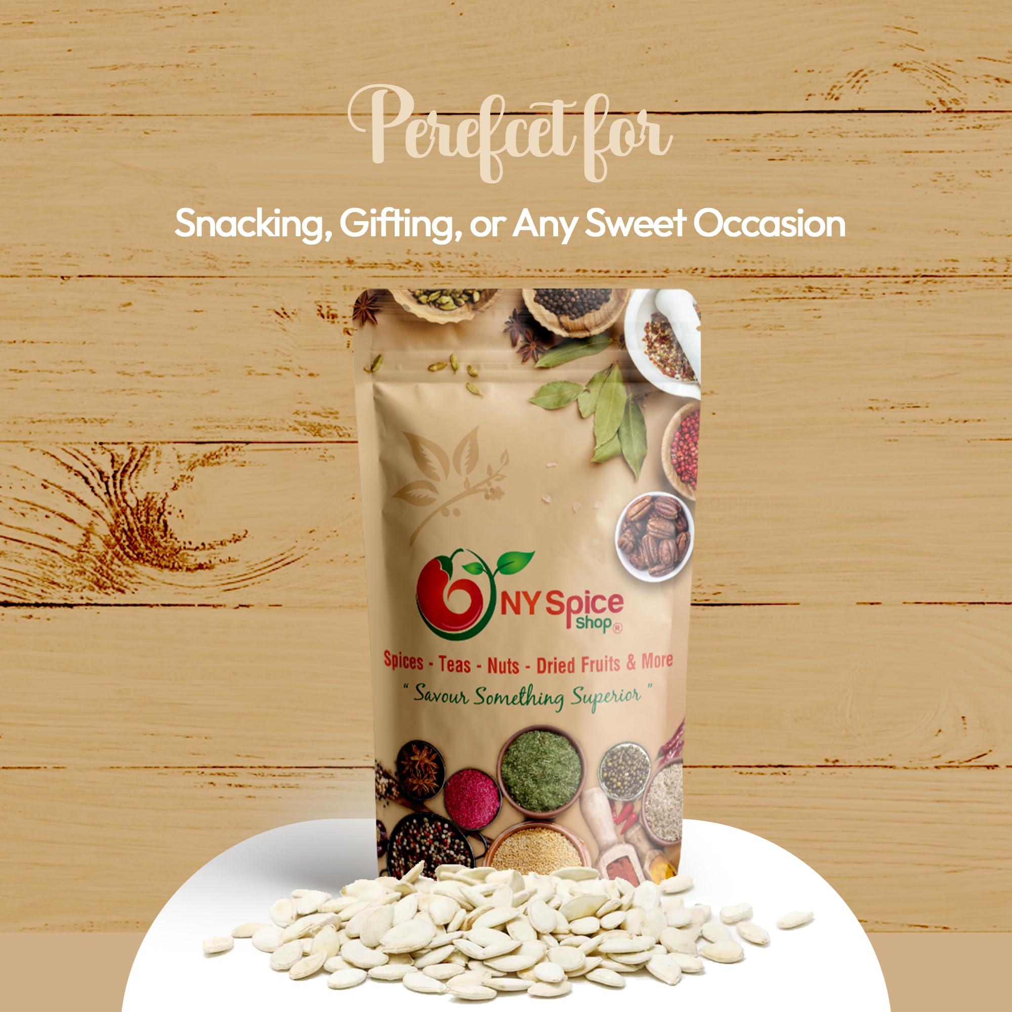 NY Spice Shop NY Spice Shop Lady Nail Pumpkin Seeds Roasted Salted 1 Pound Salted Pumpkin Seeds in Shell - Pepitas Roasted Salted - Fresh Healthy Snacks Pumpkin Seeds Roasted Salted, Great Source of Plant Protein