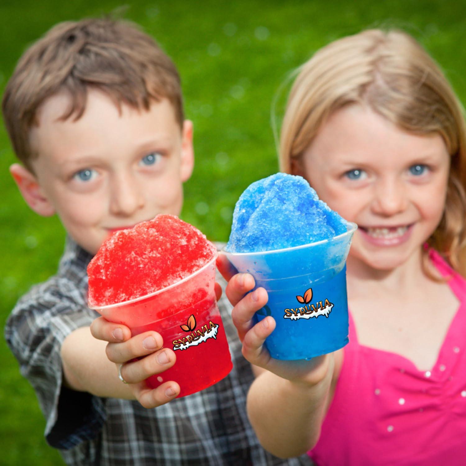 SYRUVIA Syruvia Snow Cone Syrup 12.7oz - Pina Colada Syrup For Shaved Ice, Snow Cones, Slushies, Italian Soda, Popsicles. Kosher, Dairy Free.