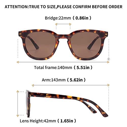 LianSan LianSan Womens Bifocal Reading Sunglasses Retro UV Protection Sun Readers With Spring Hinge Ladies Outdoors Readers,12031 S-TTPK 1.75
