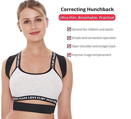 SADDPA DSMYYXGS Back Posture Corrector Women Men Prevent Slouching Relieve Pain Posture Straps, Clavicle Support Brace Back Pain (Color : C, Size : XXX-Large)