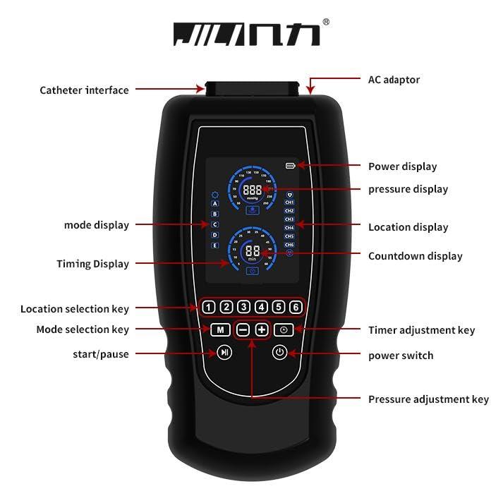JILITEC JILITEC Leg Recovery System,Compression Boots,Sequential Compression Device,Recovery Boots,Dynamic Compression Massage for Recovery in Athletes (XXL, Black)