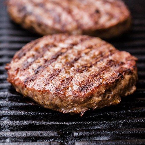 Mount Pleasant Grass Fed Beef Co. 100% Grass Fed Beef Burgers - 1/2 lb Each - Package Of 24 - Delicious & Healthy Burger Patty, Protein & Omega-3 Rich Gourmet Hamburger Meat, Juicy & Ready To Cook, Classic American BBQ Choice