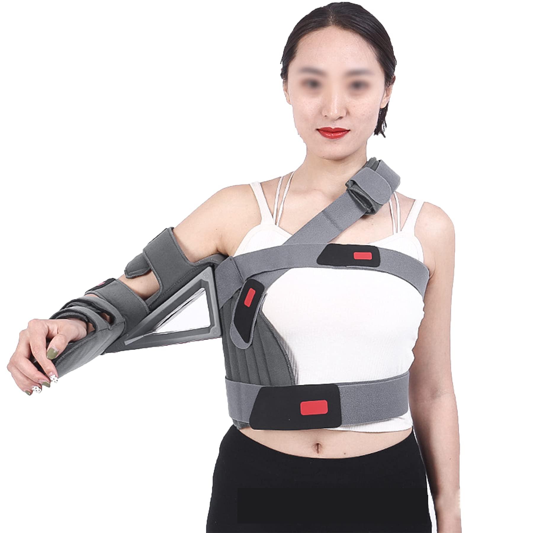 WILLQ Shoulder Abduction for Adjustable Rotator Cuff and Elbow Support Broken Fractured Bones Arm Shoulder Injury Support for Rotator Cuff Surgery Broken Arm for Men and Women