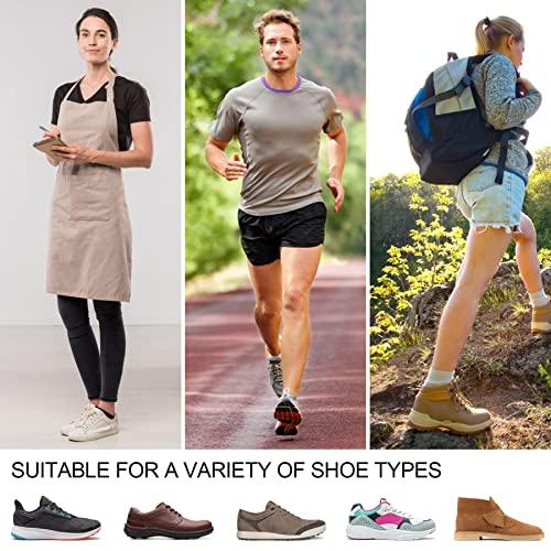 Knixmax Outdoor Knixmax Outdoor Men\'s Memory Foam Insole Plantar Fasciitis Sole Comfort Cushioning Breathable Sneakers Work Boot Replacement Insole Grey 11US