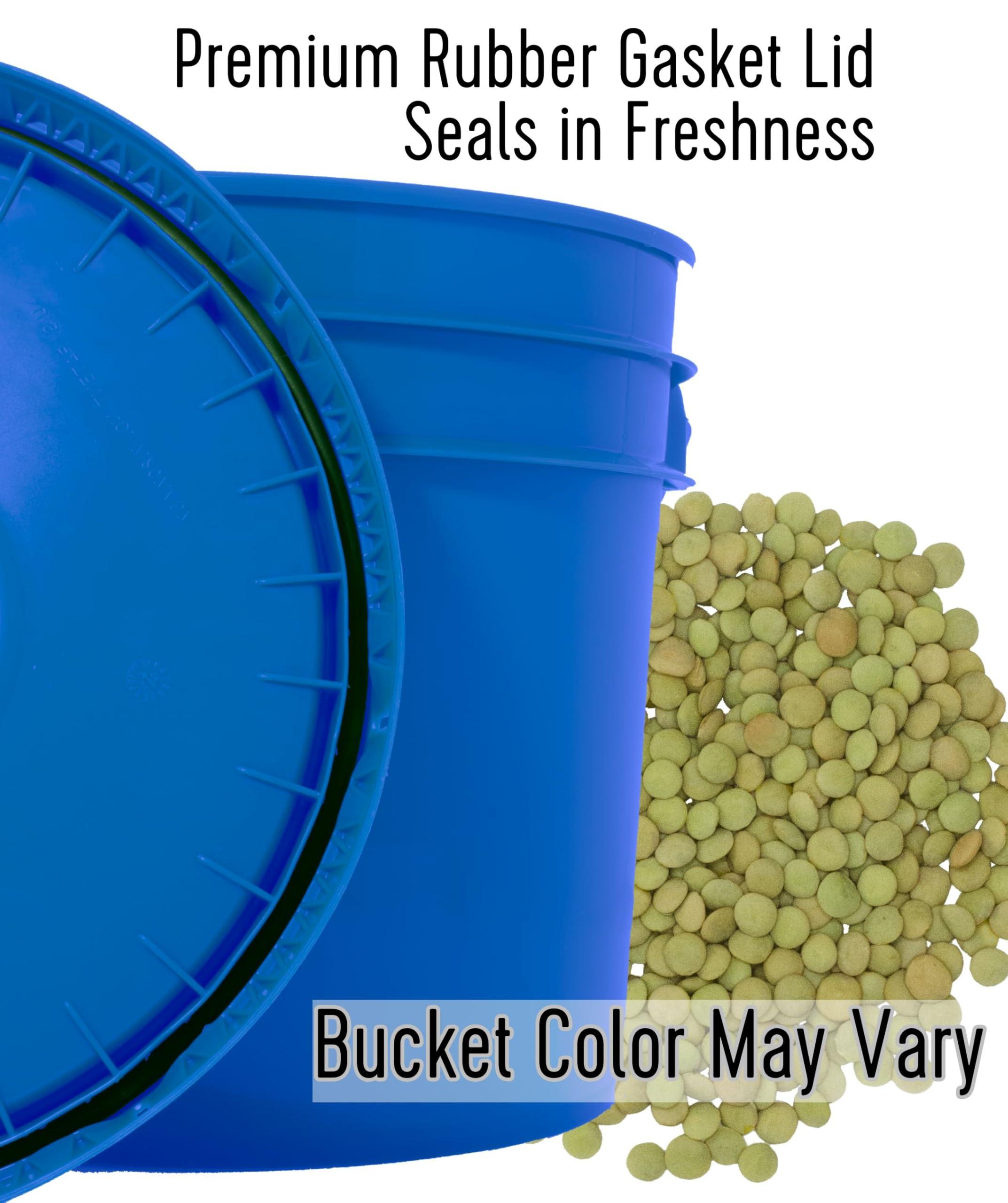 Palouse Brand Green Lentils | 25 LBS | Emergency Food Storage Bucket | Non-GMO | Vegan | Bulk