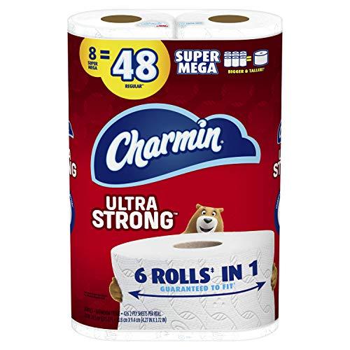 Charmin Charmin Ultra Strong Toilet Paper, Super Mega Roll, 8 Count of 426 2-Ply Sheets Per Roll
