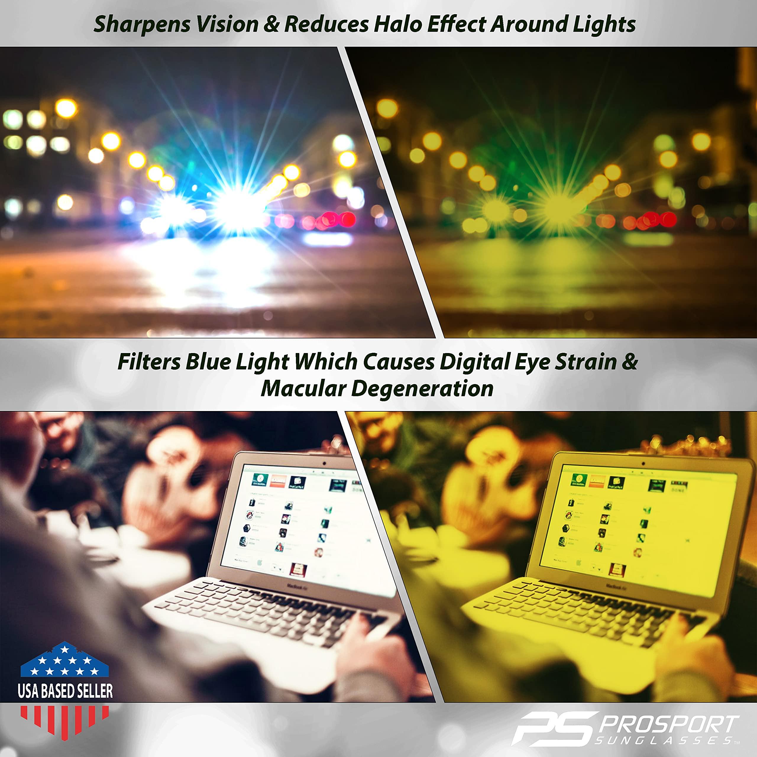 proSPORT proSPORT BIFOCAL Reading Sunglasses +2.25 Grey with Black Frame, HD & Yellow Lens with Tortoise Frame