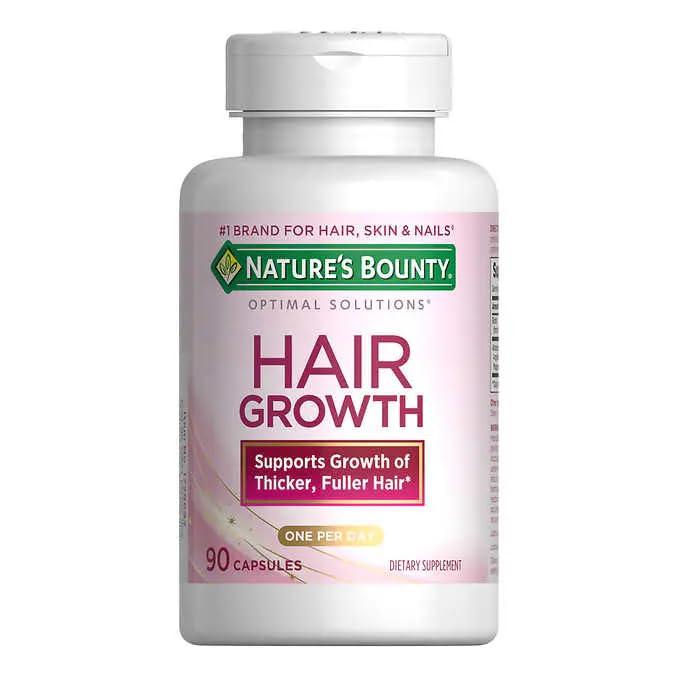 Nature\'s Bounty Nature\'s Bounty Hair Growth Supplement, 1 Per Day, Clinically Shown to Support Thicker, Fuller Hair, with Biotin, Silicon & Arginine, 90 Capsules