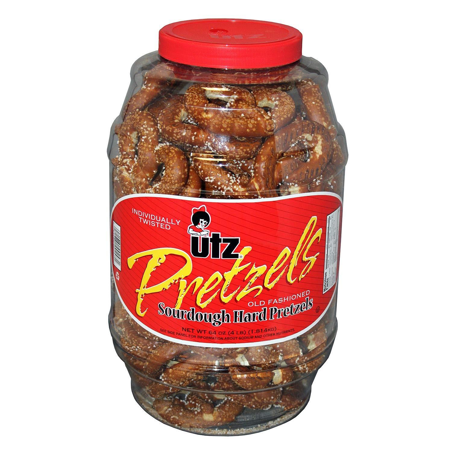 Store - 383 Utz Sourdough Hard Pretzels 4 lb. jar. A1
