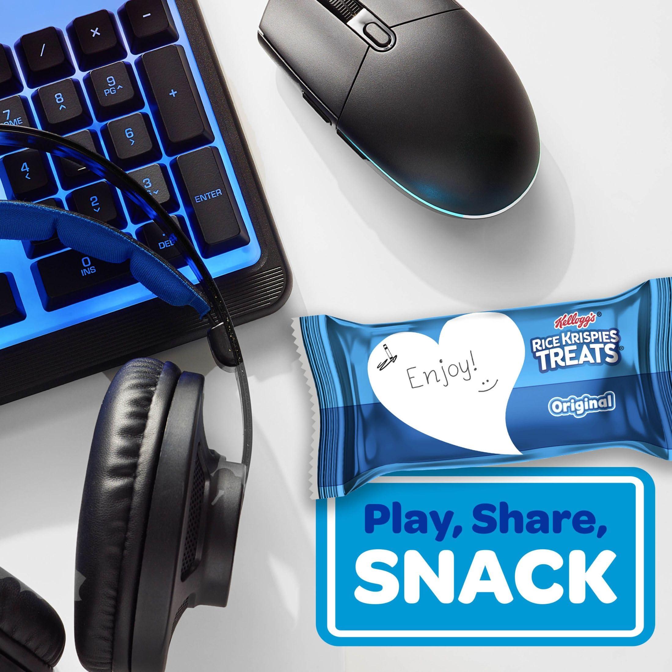 RICE KRISPIES TREATS Kellogg\'s Rice Krispies Treats, Crispy Marshmallow Squares, Original, 12.4oz (6 Count)